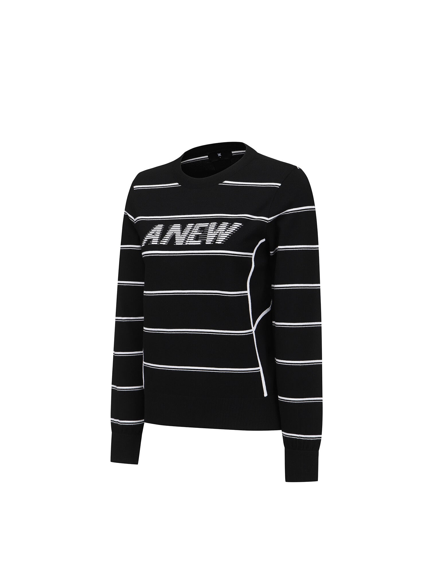 WOMEN STRIPE ROUND SWEATER
