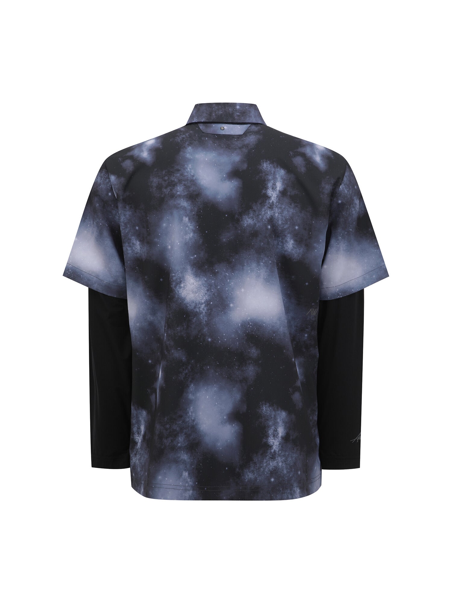 MEN SP LAYERED PATTERN LONG T-SHIRT