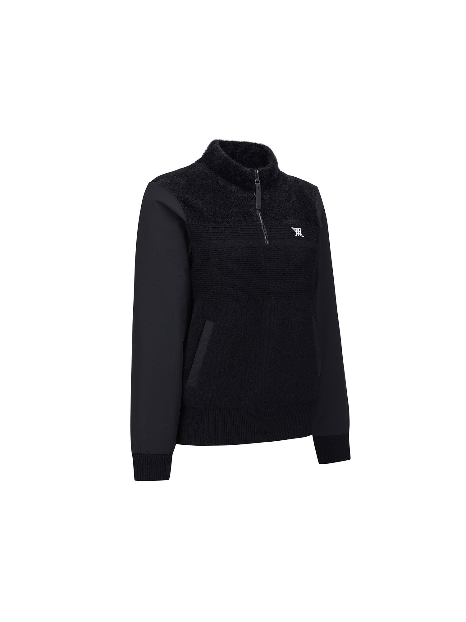WOMEN WI HALF ZIP SWEATER