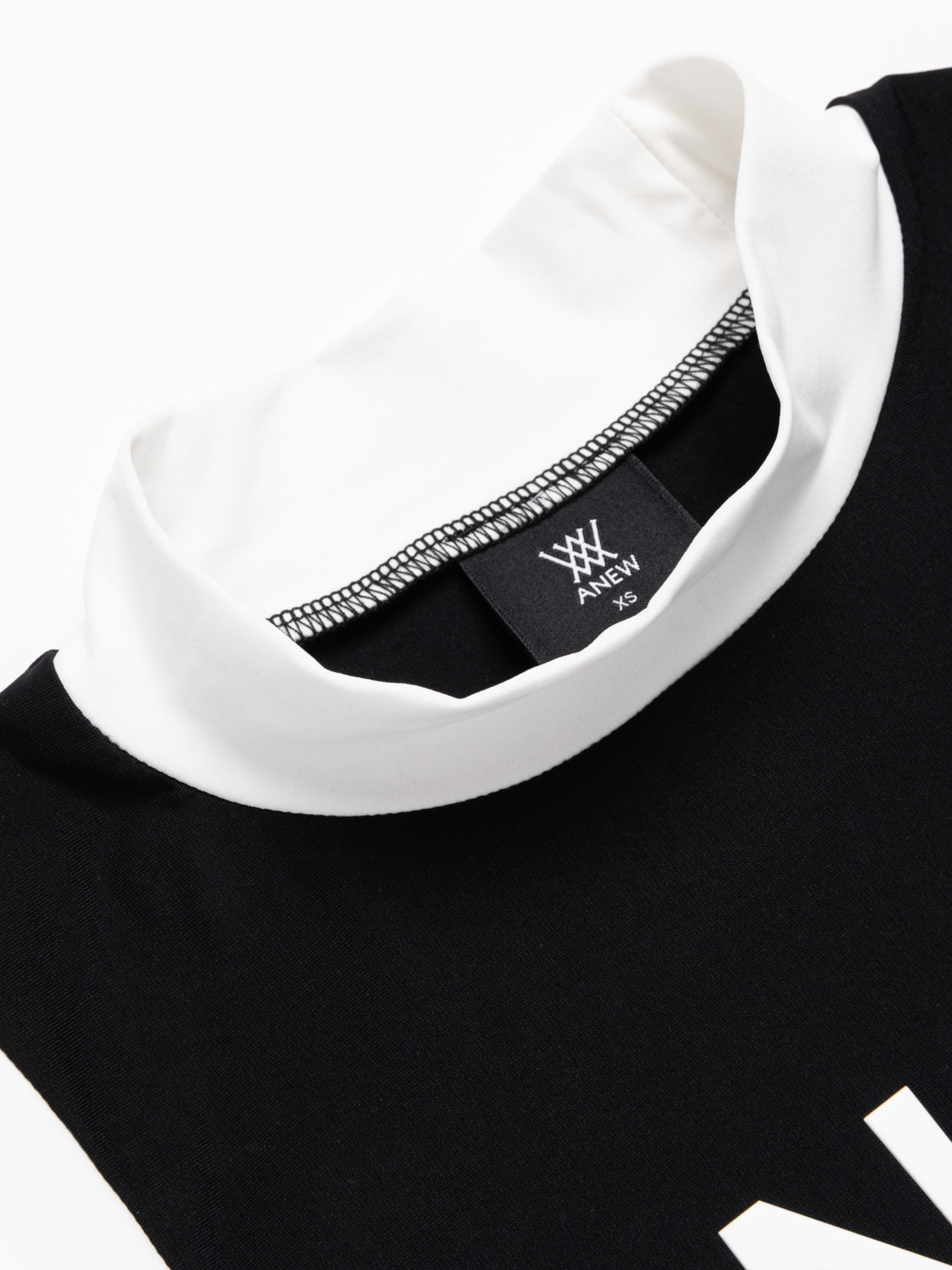 ANEWゴルフ　ブラック タンクトップ M WOMEN SLEEVELESS MOCK NECK SHIRT JAPAN LIMITED