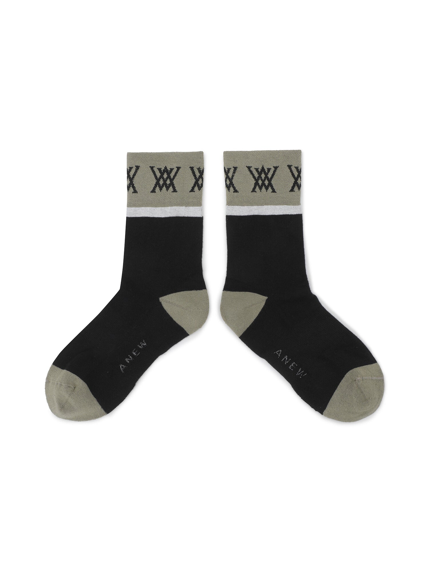 WOMEN BLOCK MEDIUM NECK SOCKS