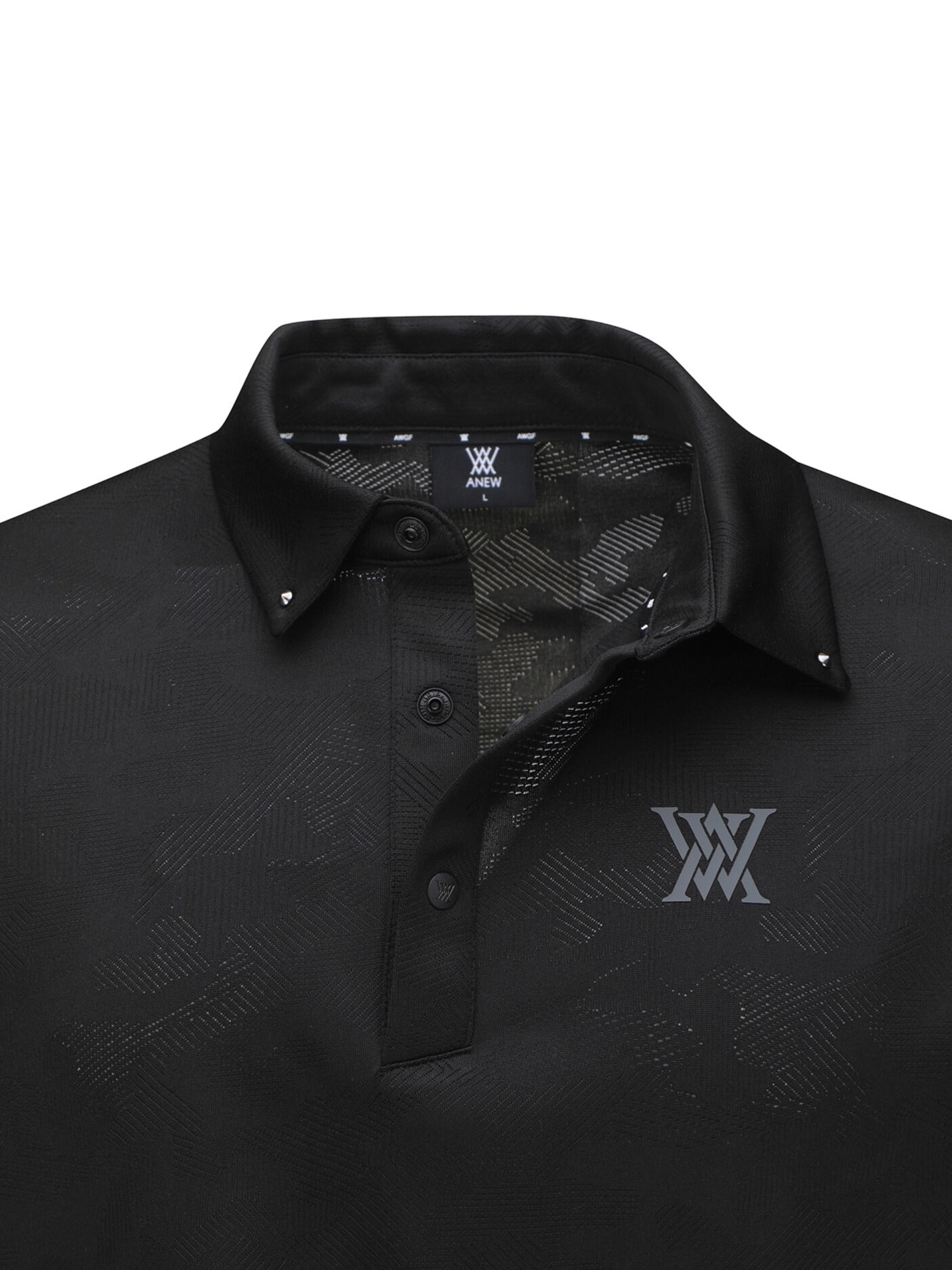 MEN JACQUARD COLLAR SHORT T-SHIRT