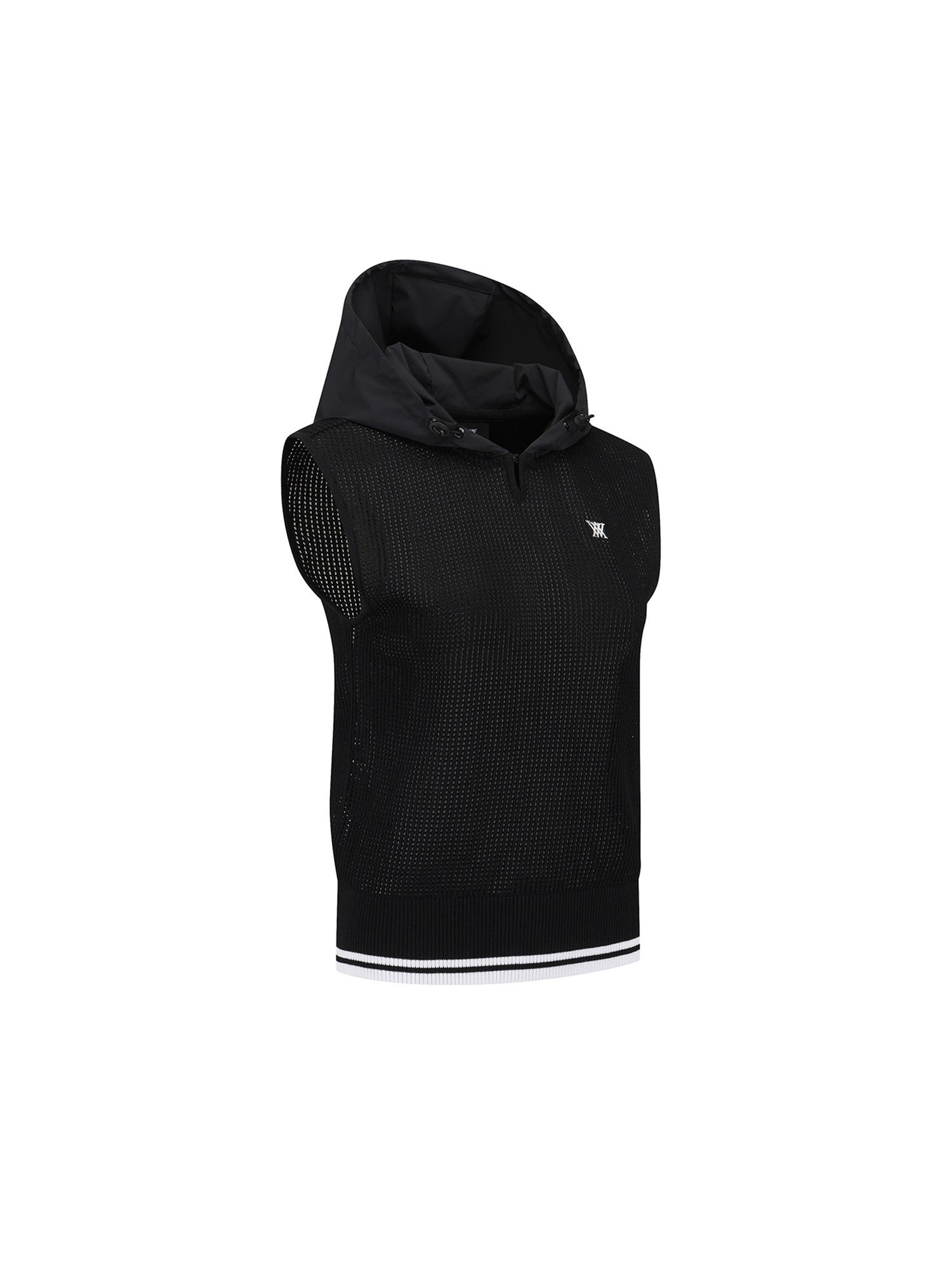 WOMEN HOODED KNIT VEST