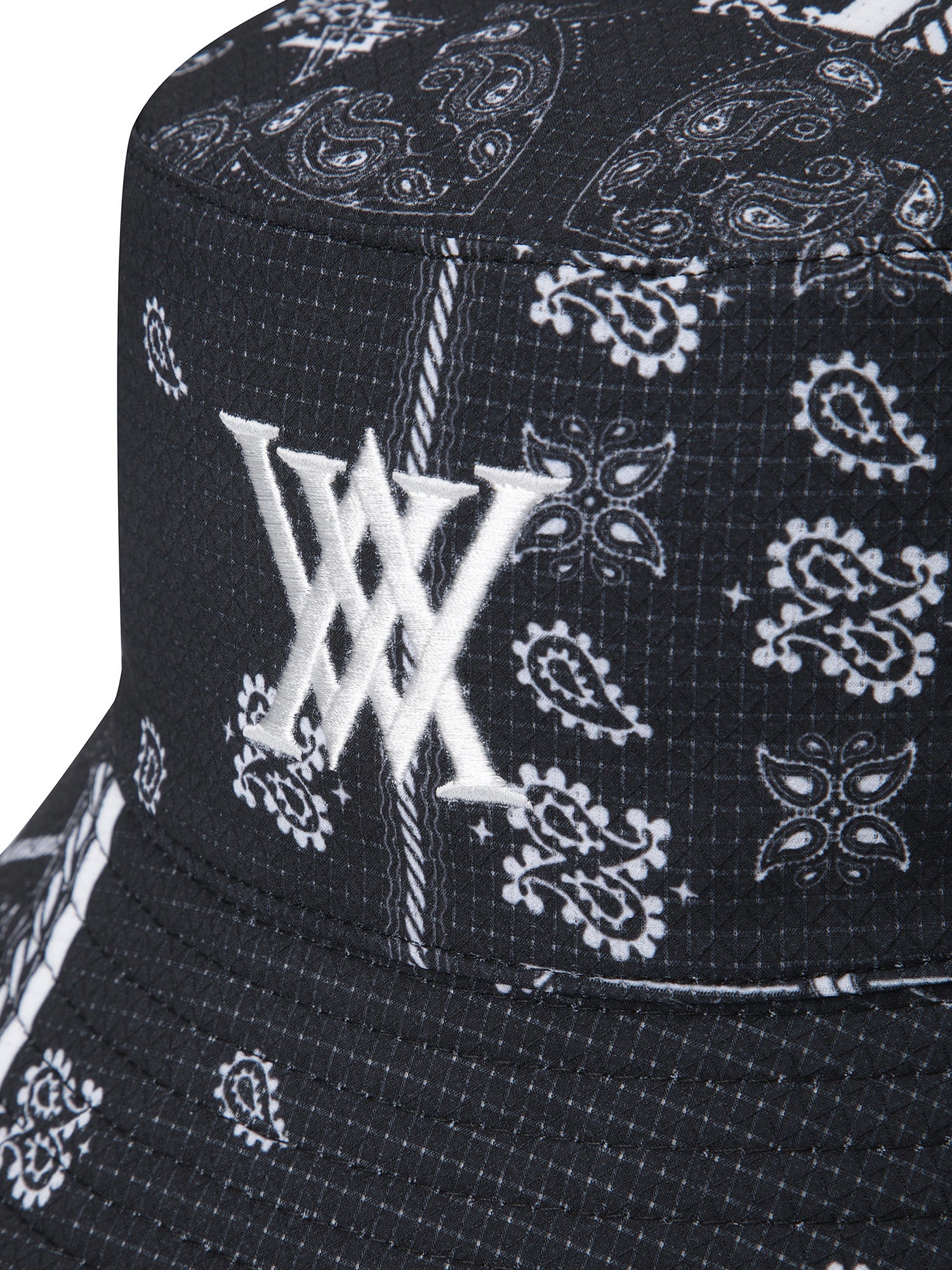 極美品✨ ANEW GOLF メンズ バケハ リバーシブルバケットハット黒総柄 UNISEX REVERSIBLE BUCKET HAT