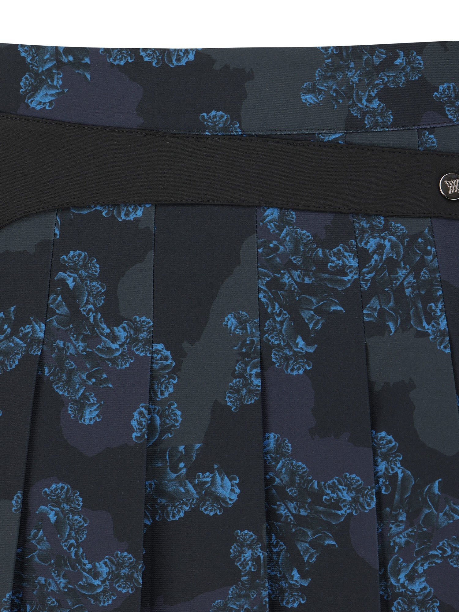 WOMEN FA FLOWER PATTERN PLEATED SKIRT