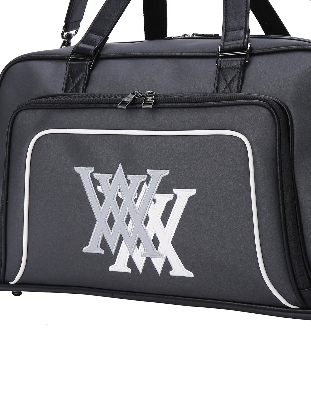 DOUBLE LOGO BOSTON BAG
