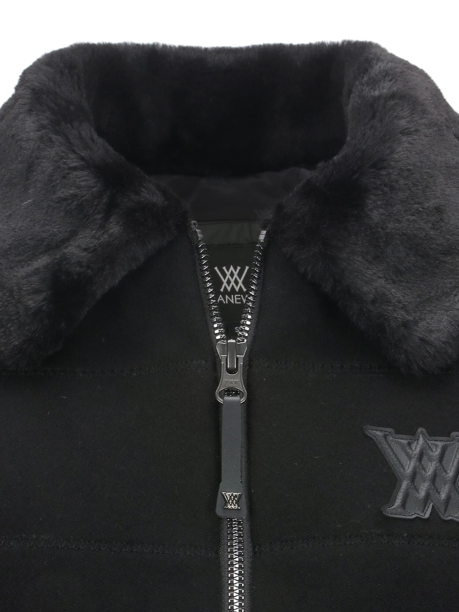 WOMEN FAKE FUR COLLAR HYBRID DOWN VT