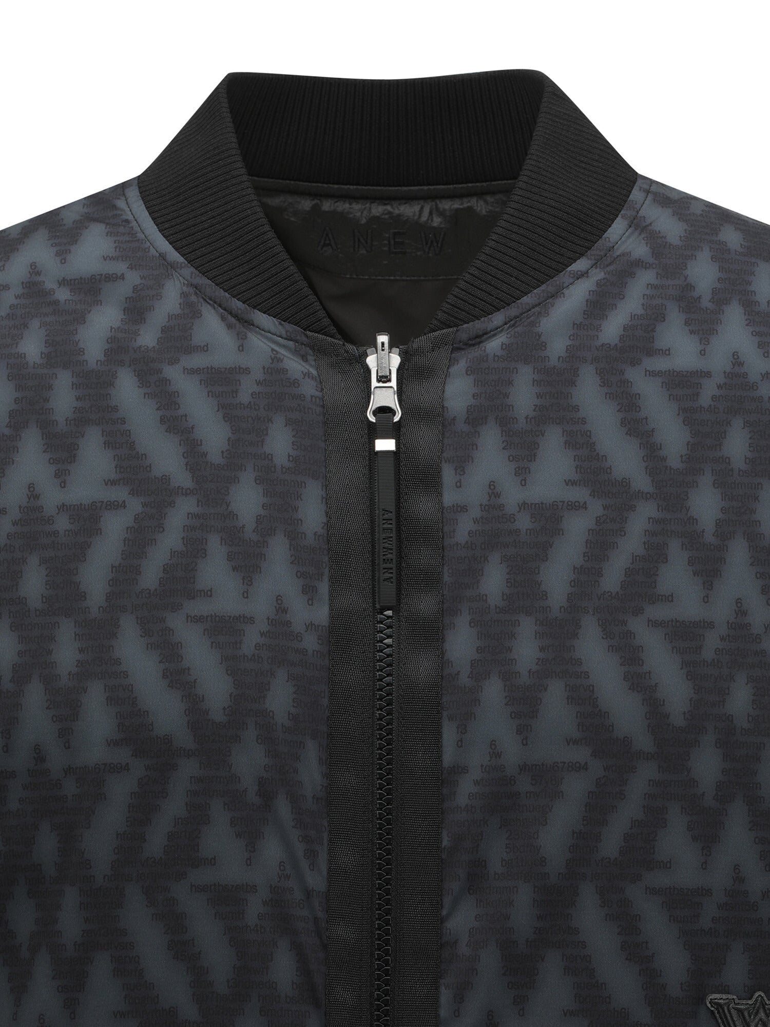 MEN WI LOGO PATTERN REVERSIBLE DOWN JACKET