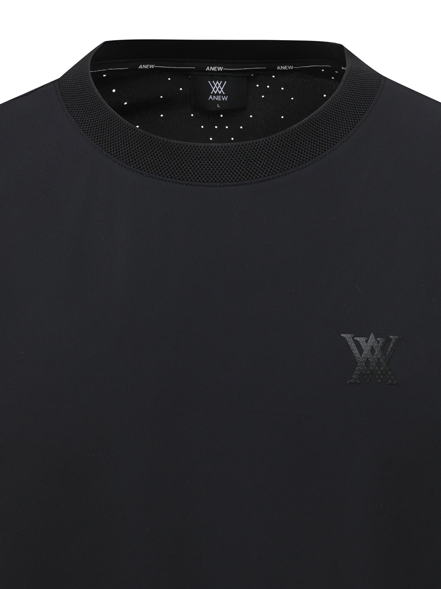 ANEW】長袖シャツ 黒 M ANEW GOLFブラック 長袖Tシャツ Lサイズ相当