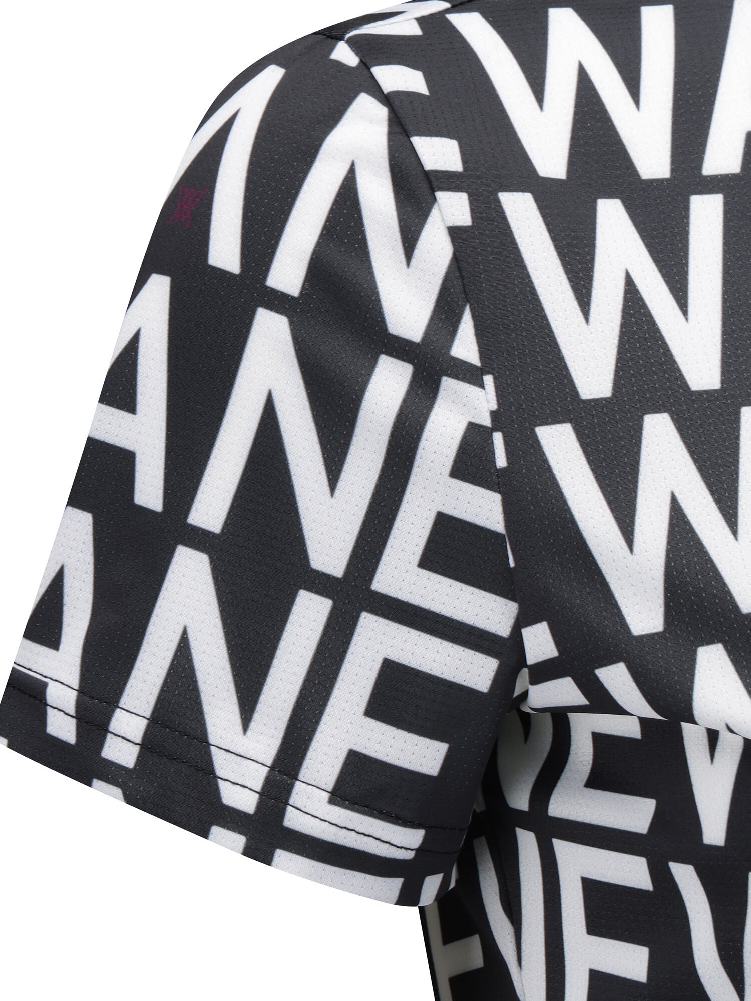 WOMEN SM LOGO PATTERN SHORT T-SHIRT