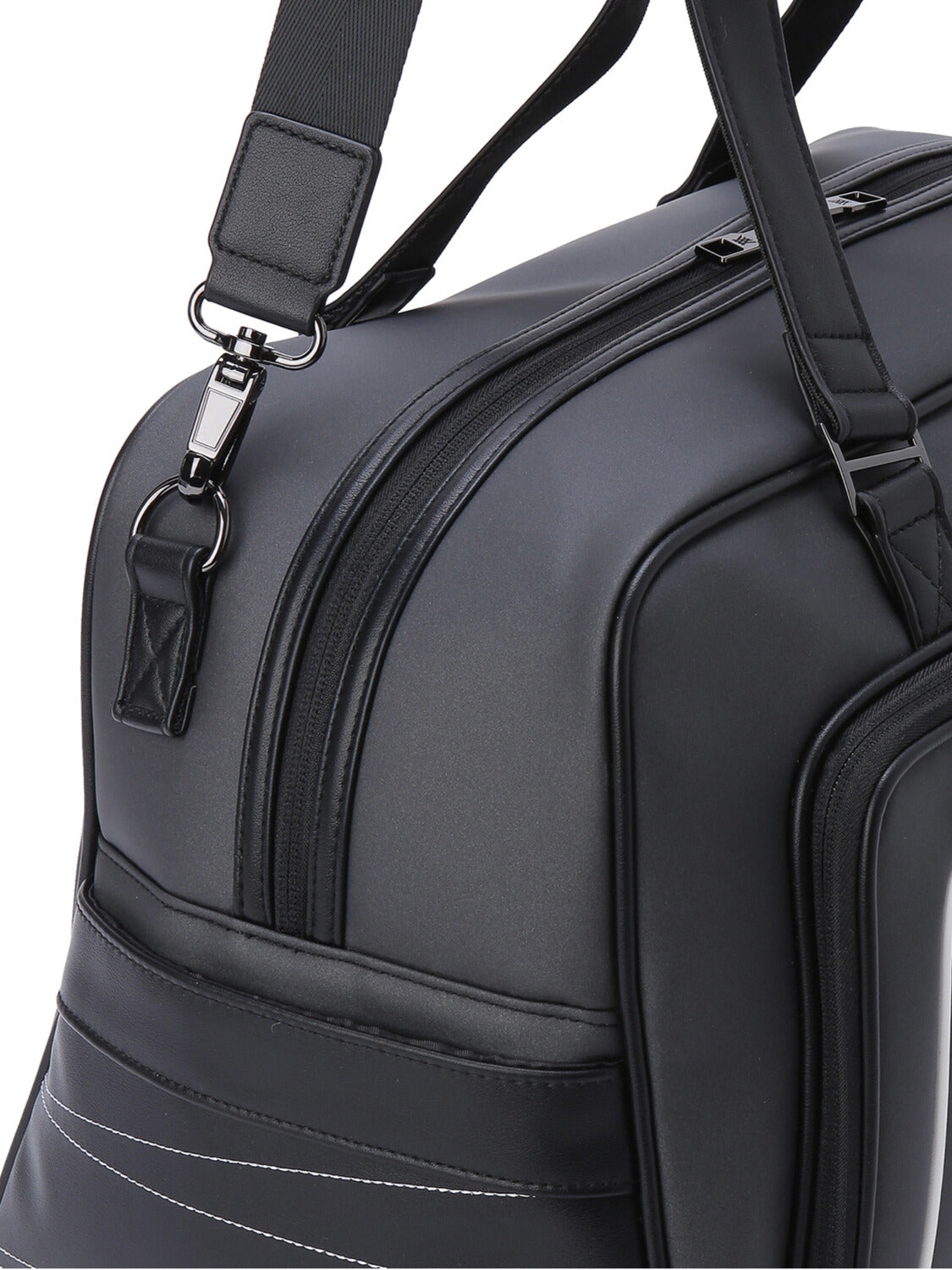 DOUBLE LOGO BOSTON BAG