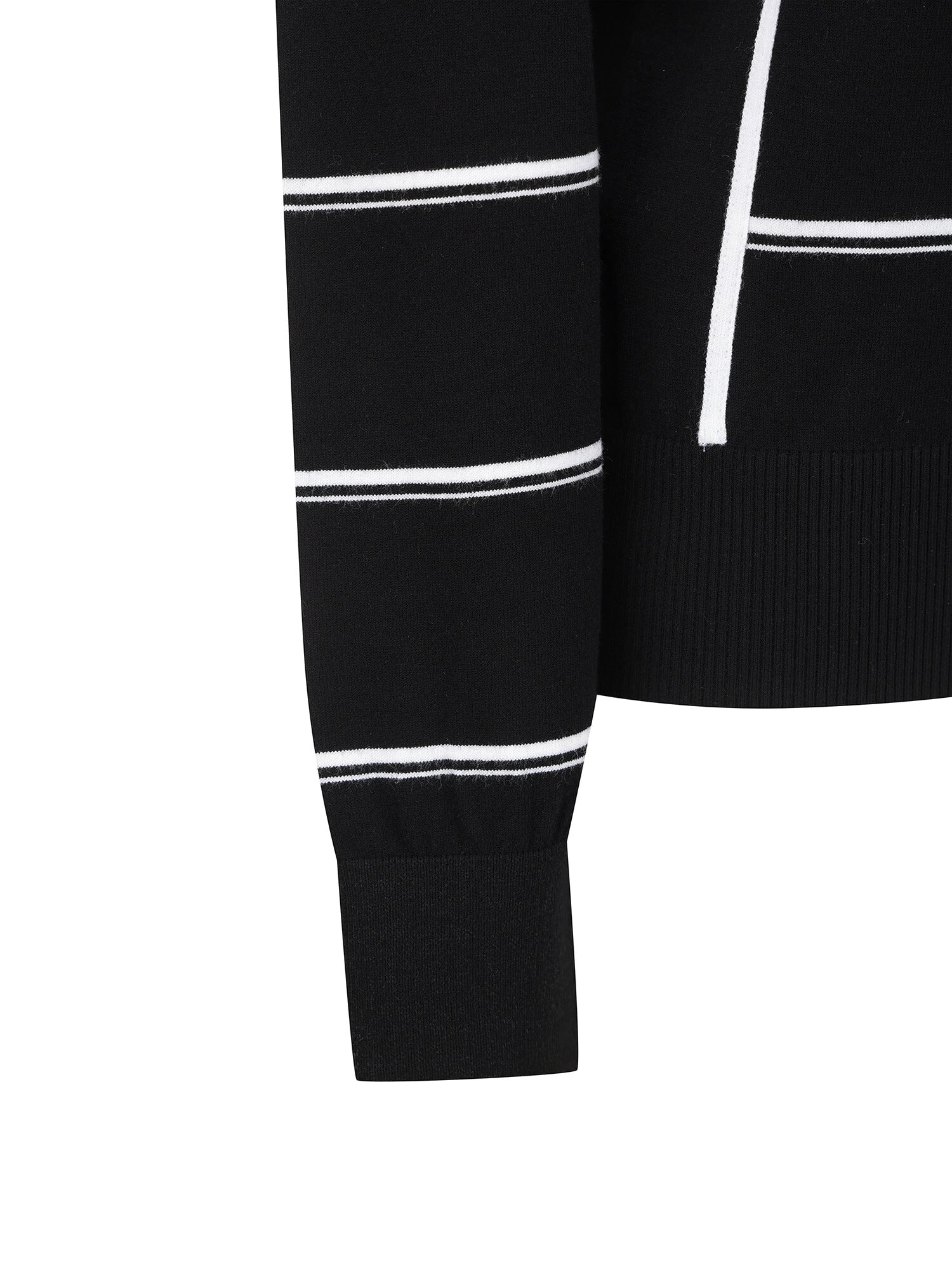 WOMEN STRIPE ROUND SWEATER