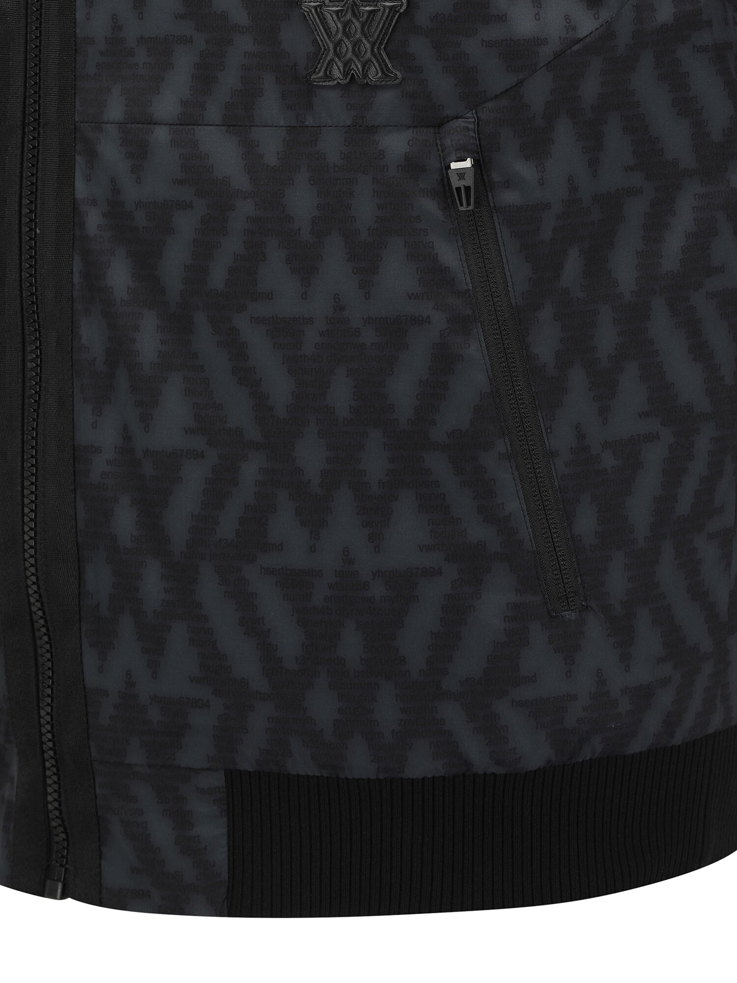 MEN WI LOGO PATTERN REVERSIBLE DOWN JACKET