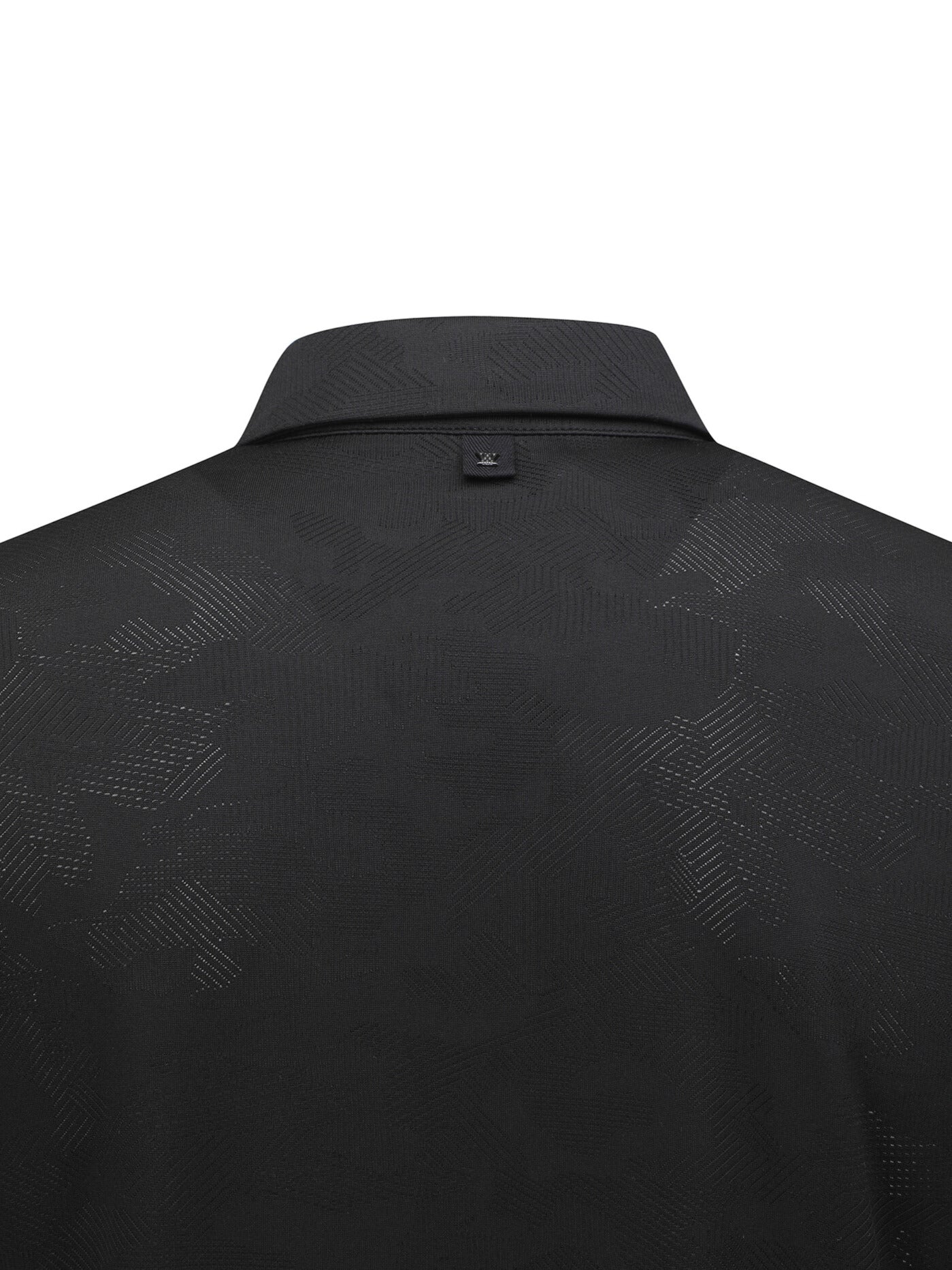 MEN JACQUARD COLLAR SHORT T-SHIRT