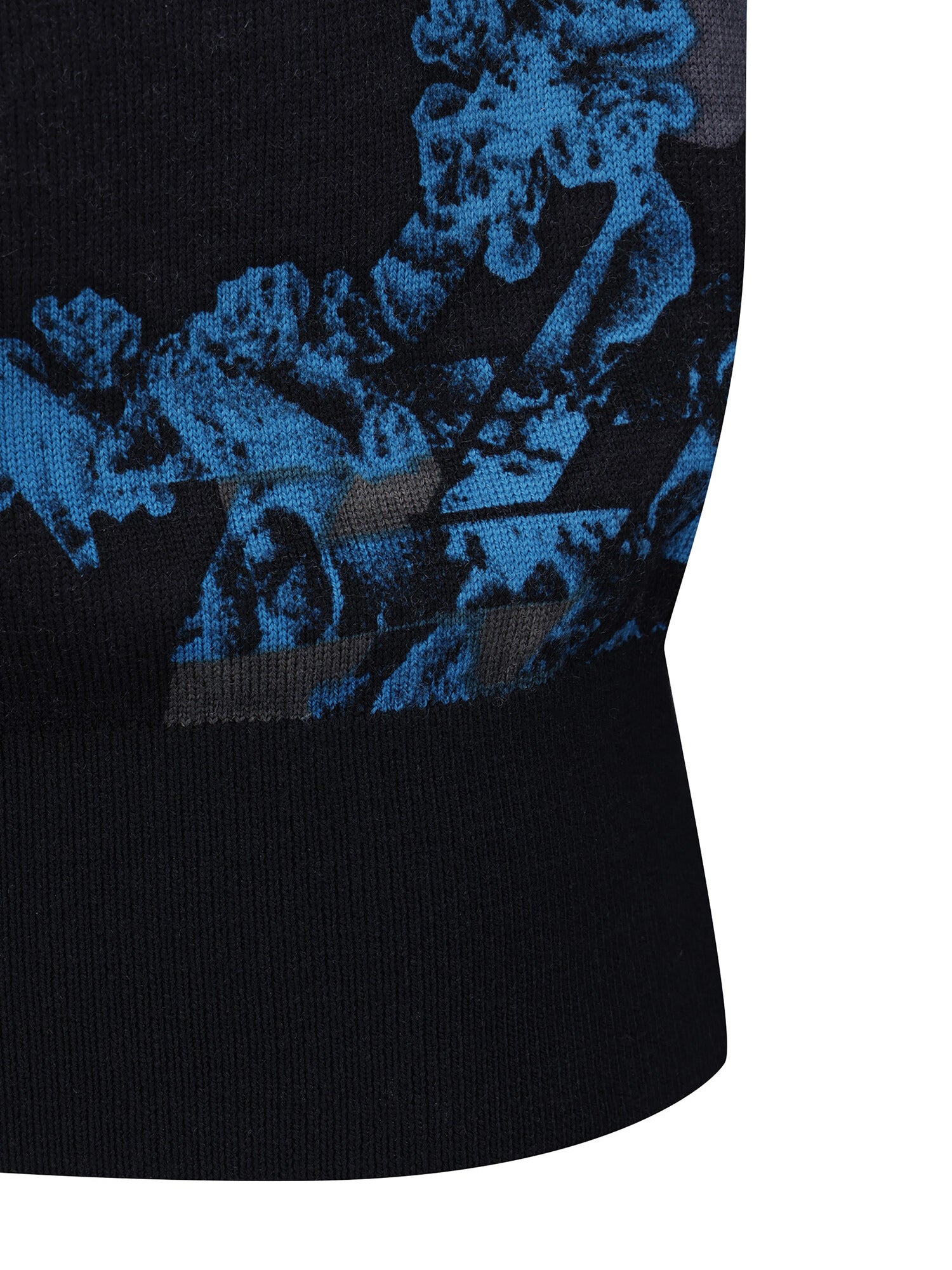 WOMEN FA FLOWER PATTERN KNIT CARDIGAN