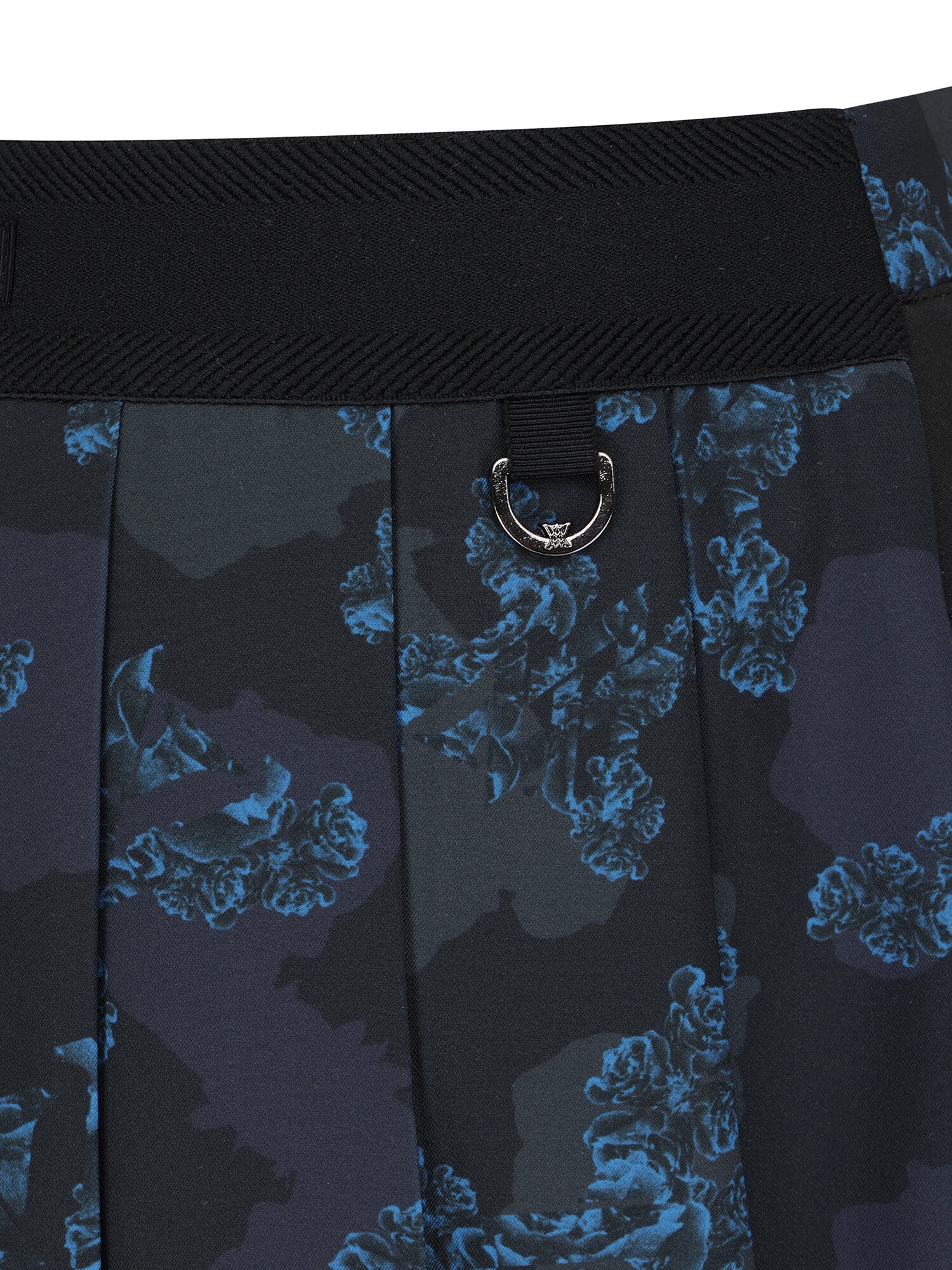 WOMEN FA FLOWER PATTERN PLEATED SKIRT