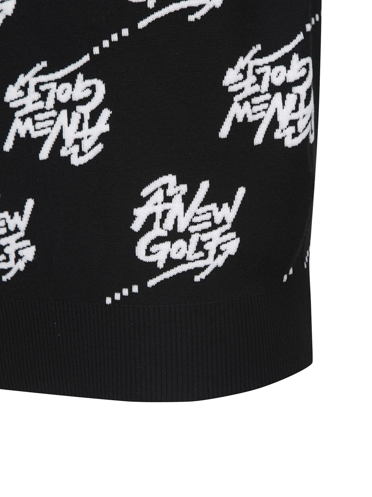 MEN LOGO PATTERN JACQUARD PULLOVER