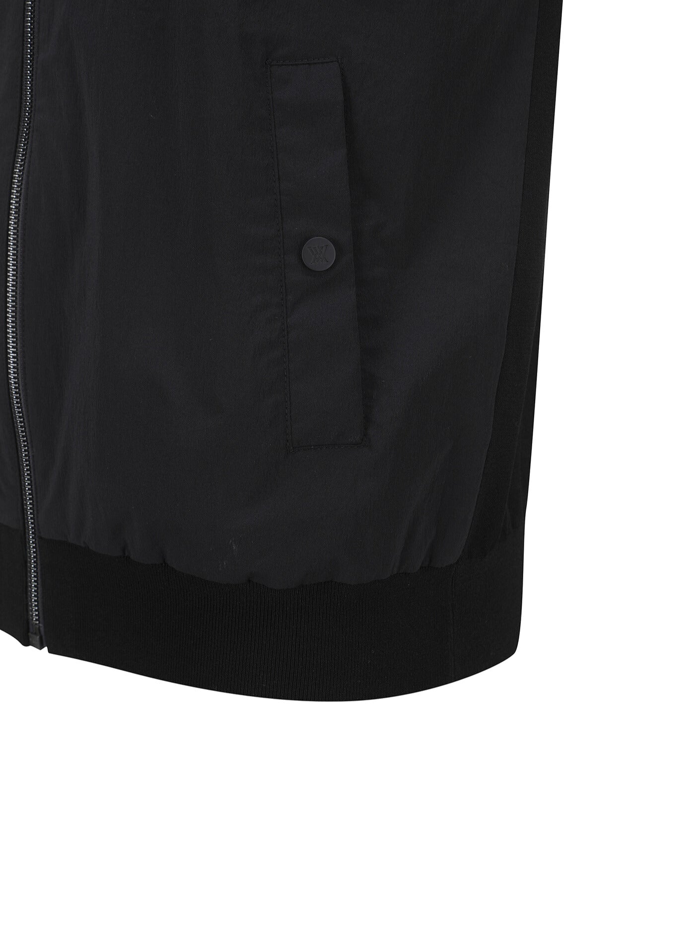 MEN WOOVEN MIXED KNIT VEST