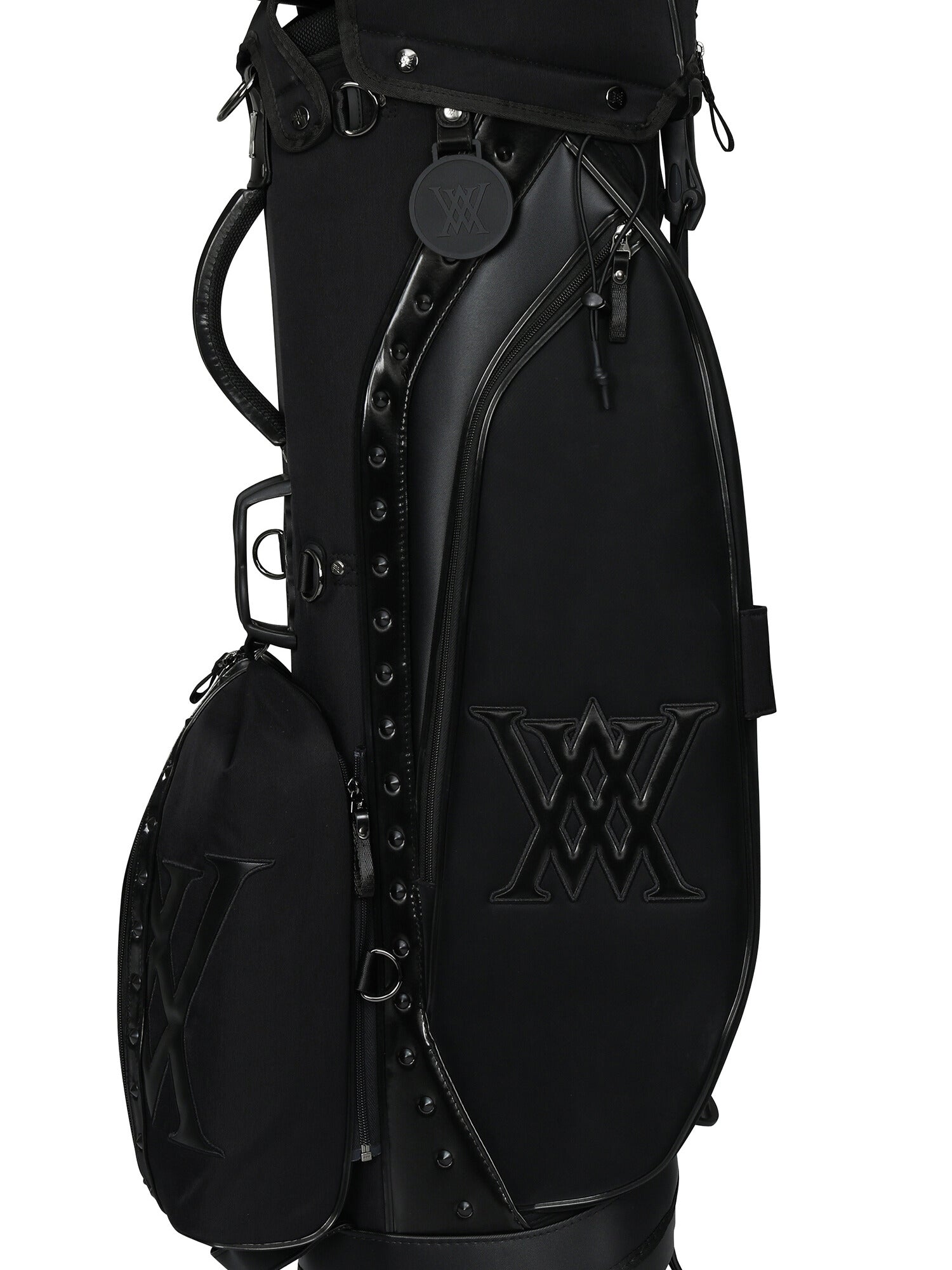 ANEW GOLFスタッズ付き キャディバッグ ブラック DETACHABLE STAND BAG