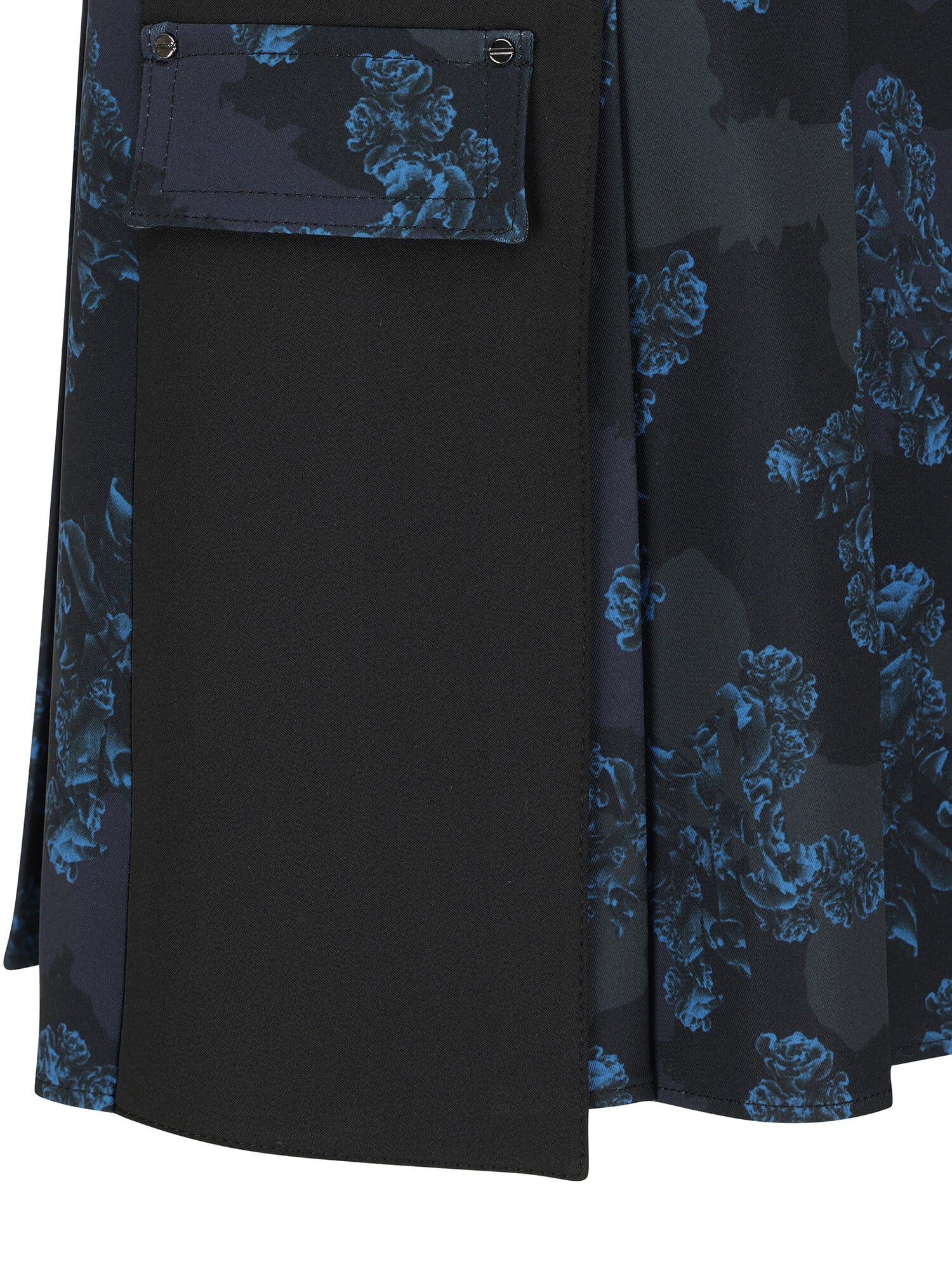 WOMEN FA FLOWER PATTERN PLEATED SKIRT