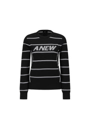 WOMEN STRIPE ROUND SWEATER
