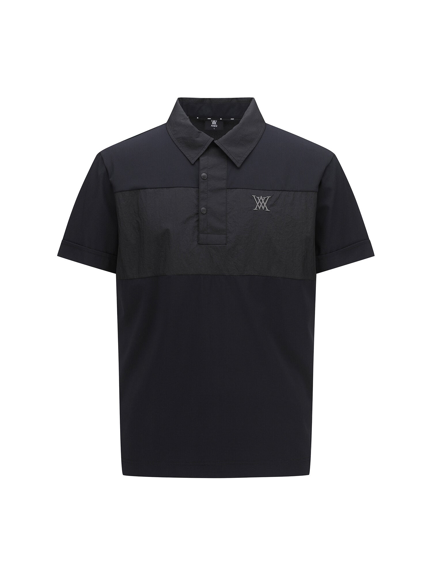 MEN WOOVEN PACTCH POINT SHORT T-SHIRT
