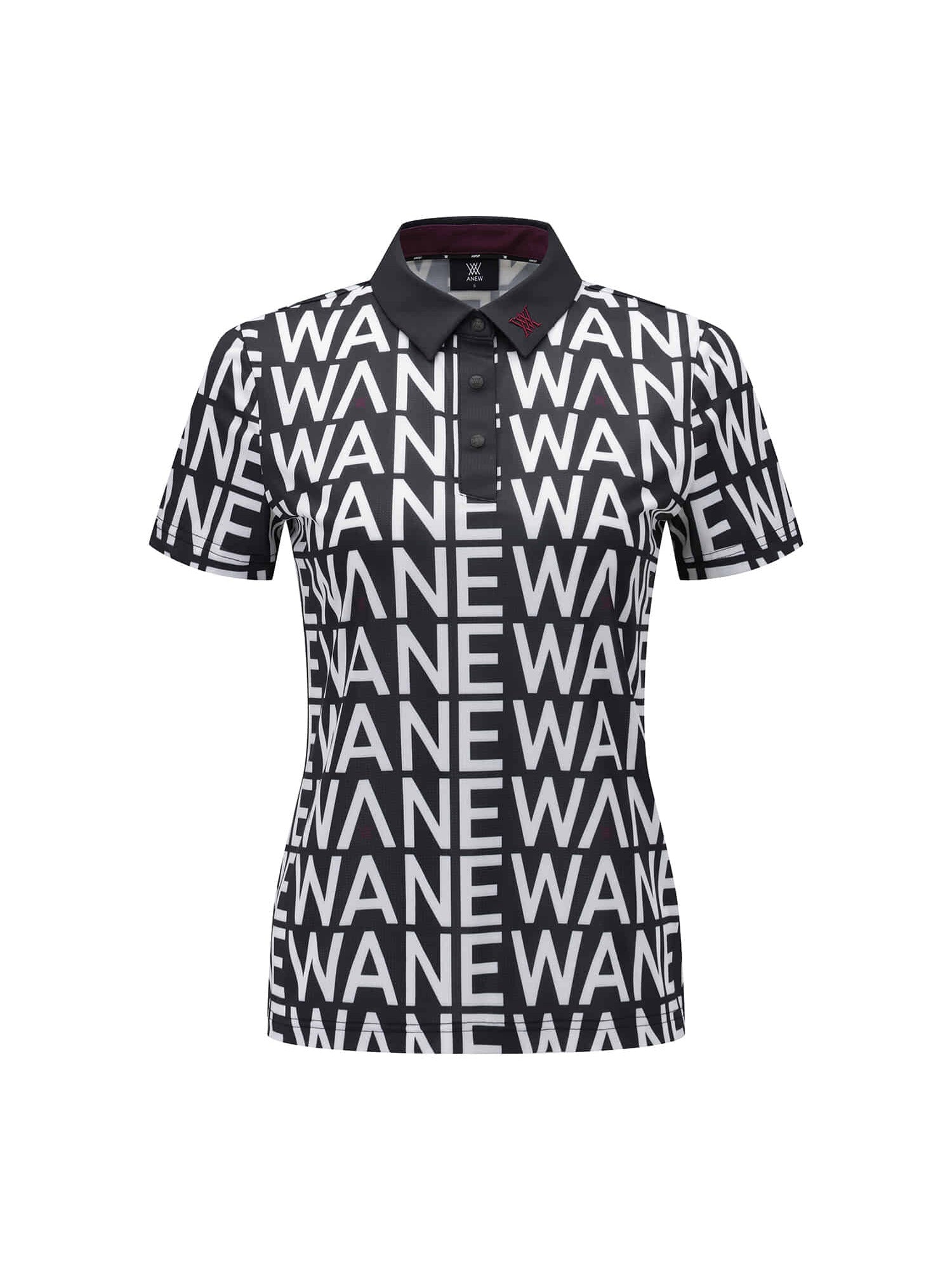 WOMEN SM LOGO PATTERN SHORT T-SHIRT