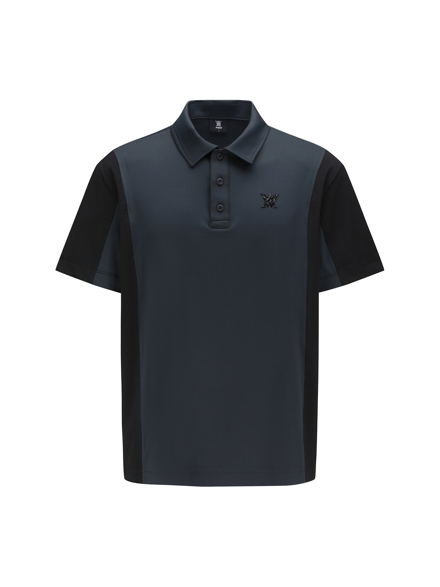 MEN SIDE FABRIC BLOCK SHORT T-SHIRT