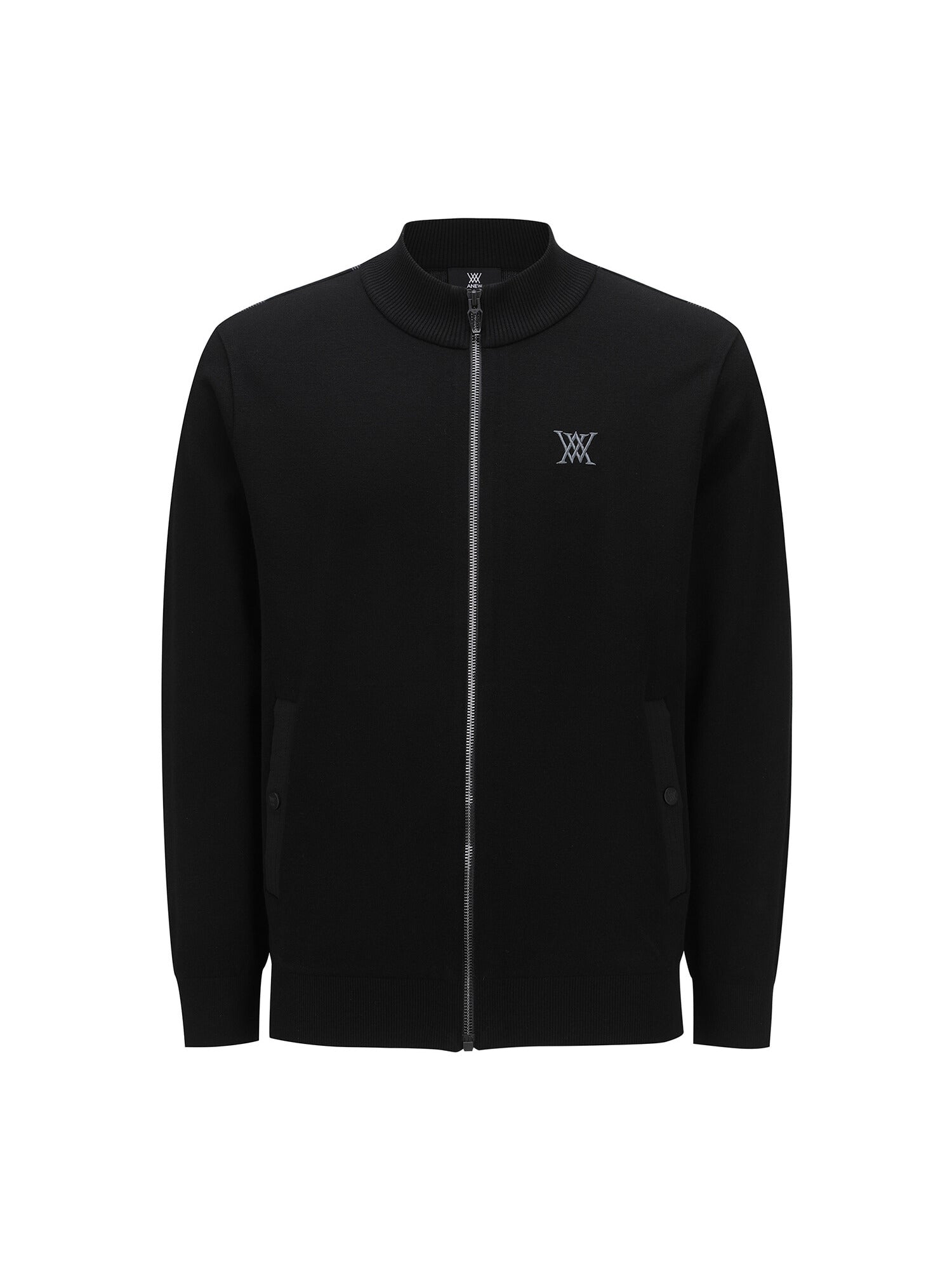 MEN BLACK CHECK BOARD CARDIGAN