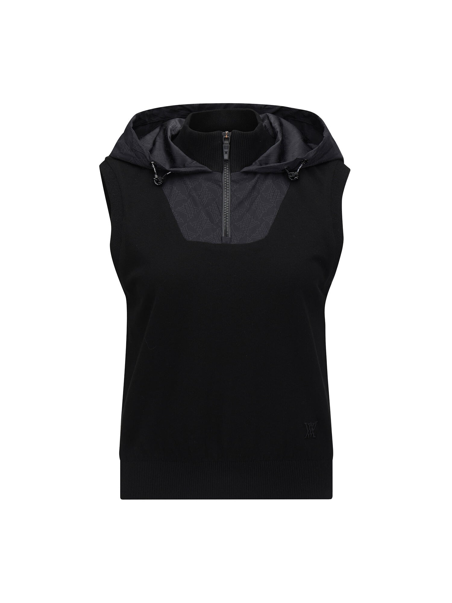 WOMEN FA HOODED KNIT VEST