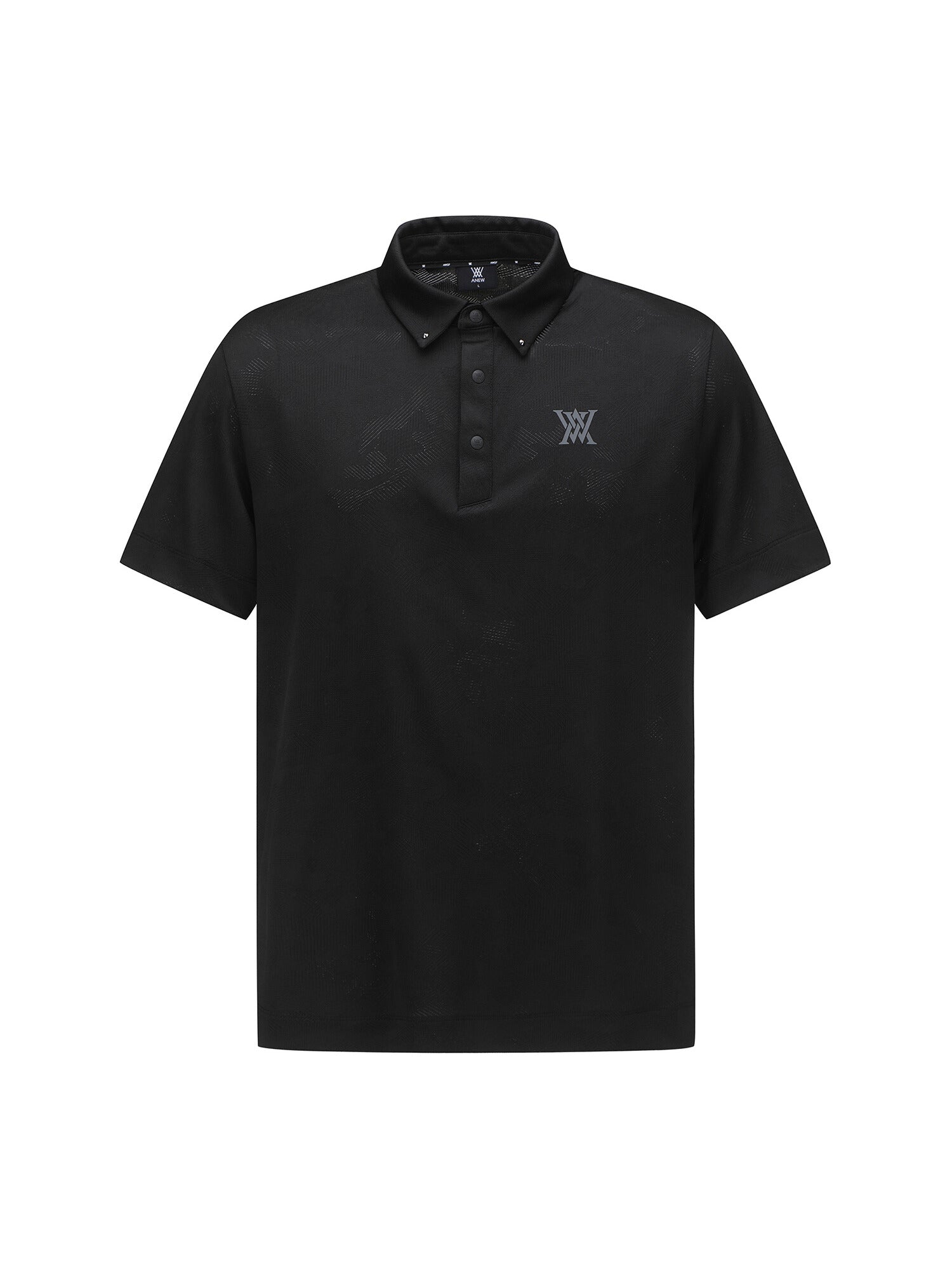 MEN JACQUARD COLLAR SHORT T-SHIRT