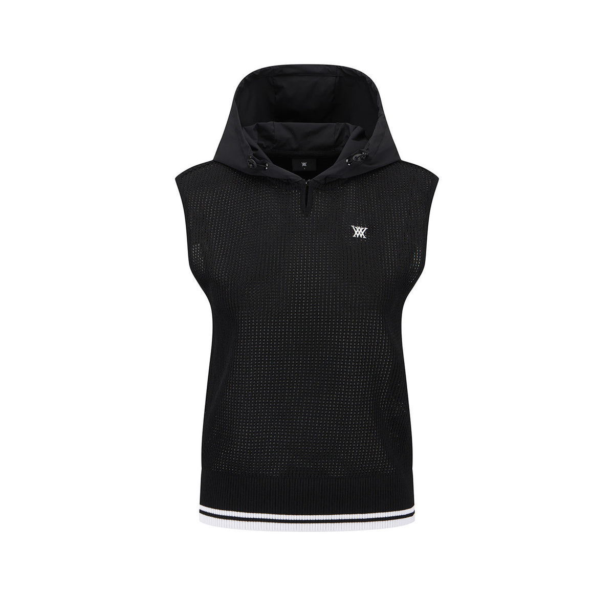 WOMEN HOODED KNIT VEST