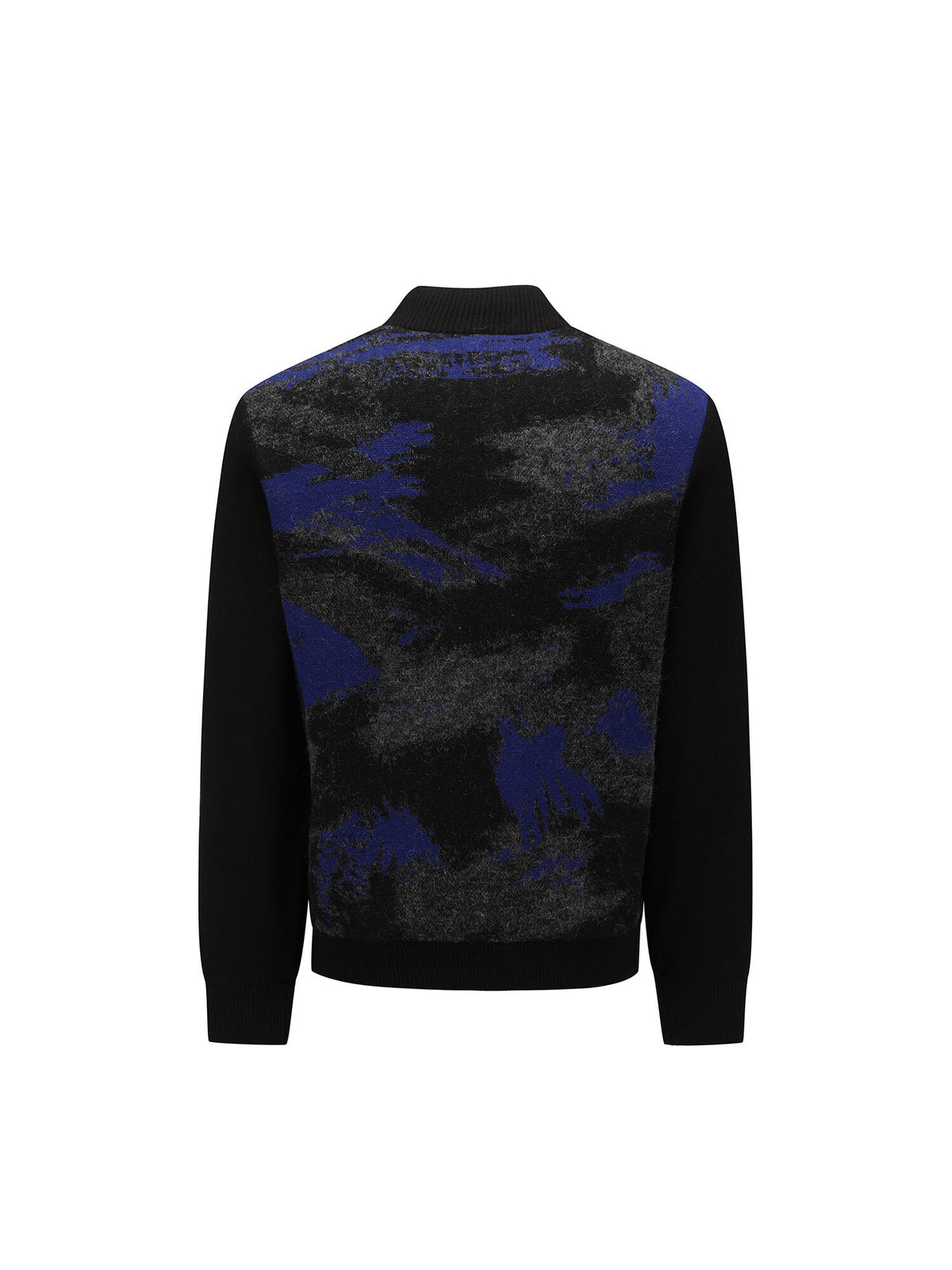 MEN WI BRUSHSTROKE WINDPROOF KNIT CARDIGAN