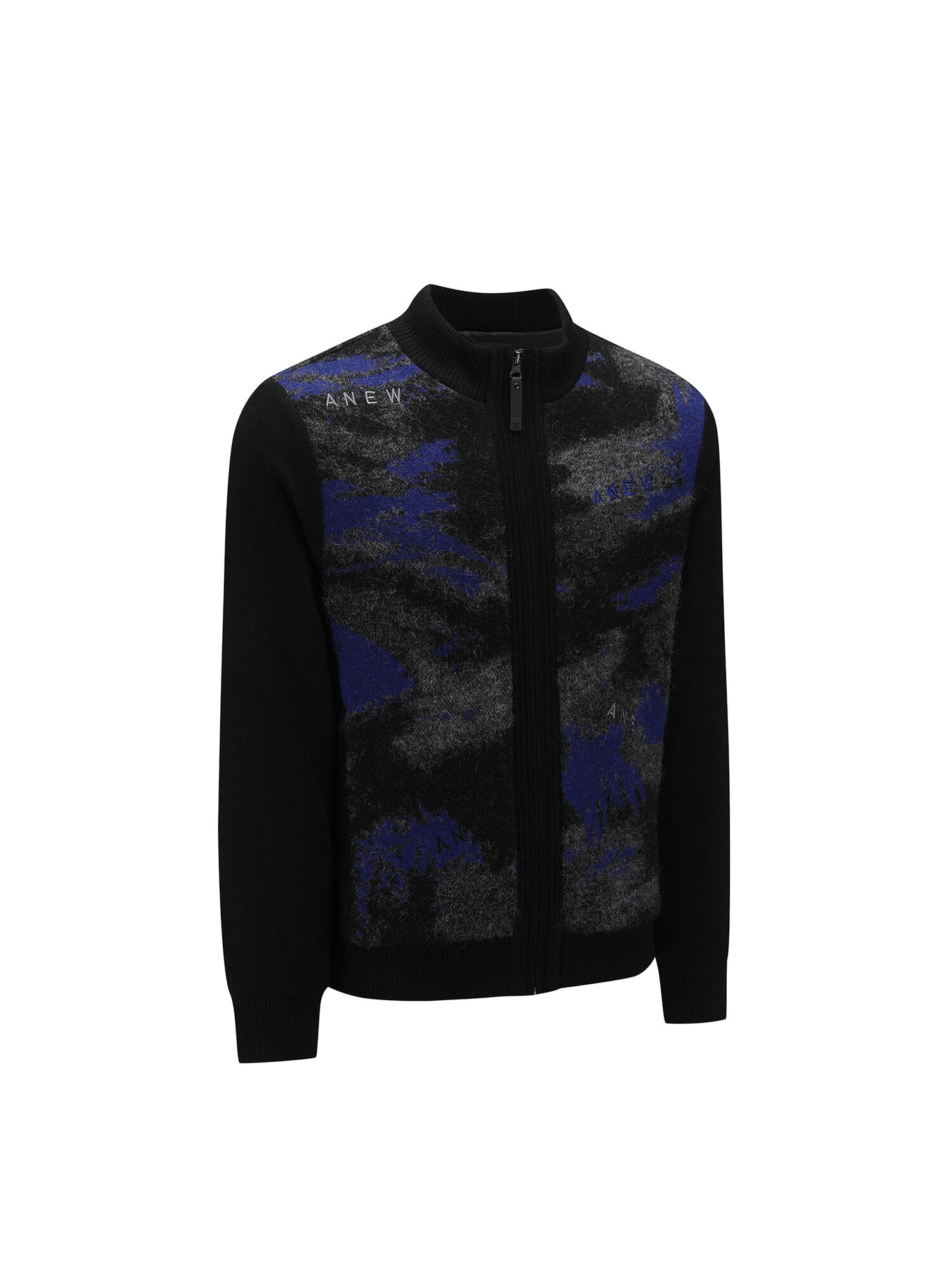 MEN WI BRUSHSTROKE WINDPROOF KNIT CARDIGAN