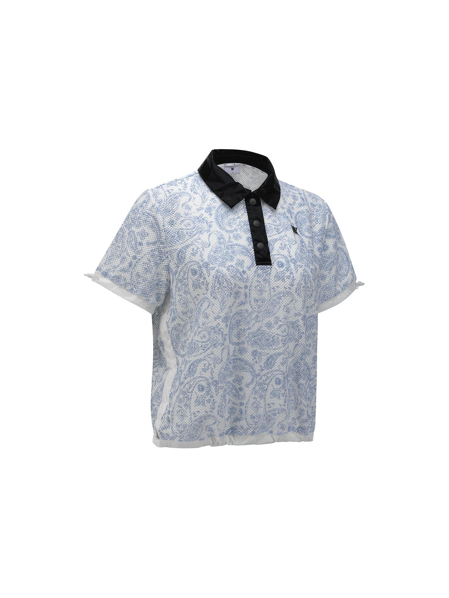 WOMEN PAISLEY MESH T-SHIRT