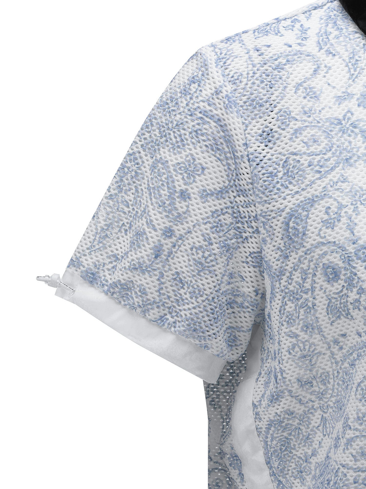 WOMEN PAISLEY MESH T-SHIRT