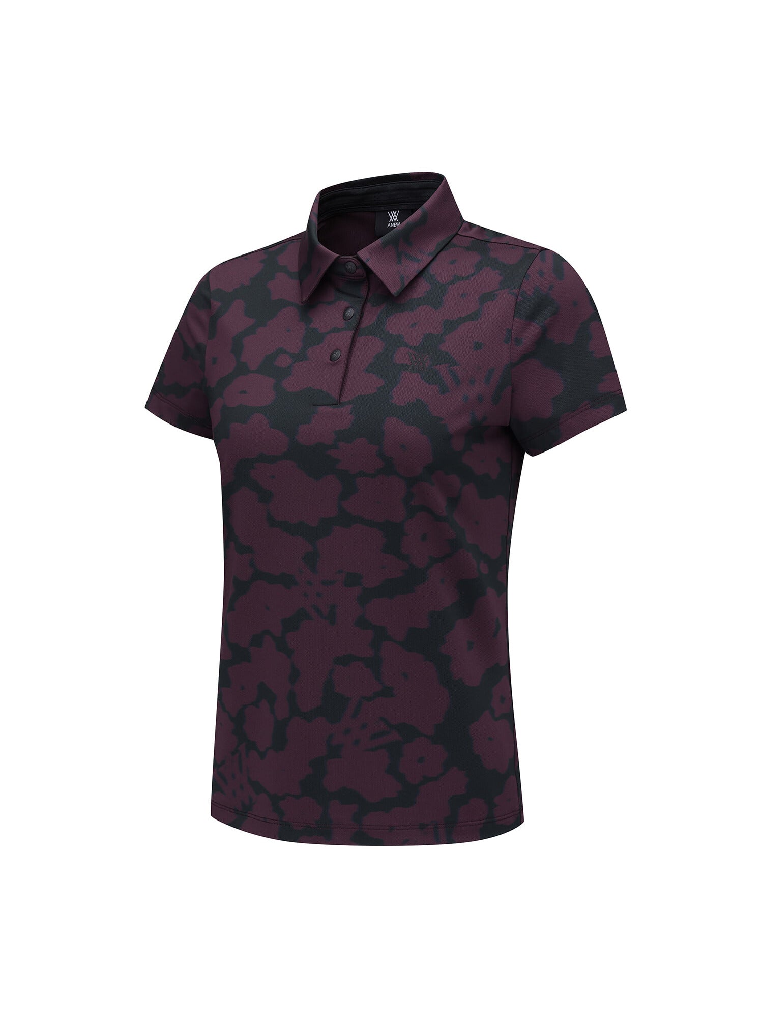 WOMEN FA FLOWER PATTERN SHORT T-SHIRT