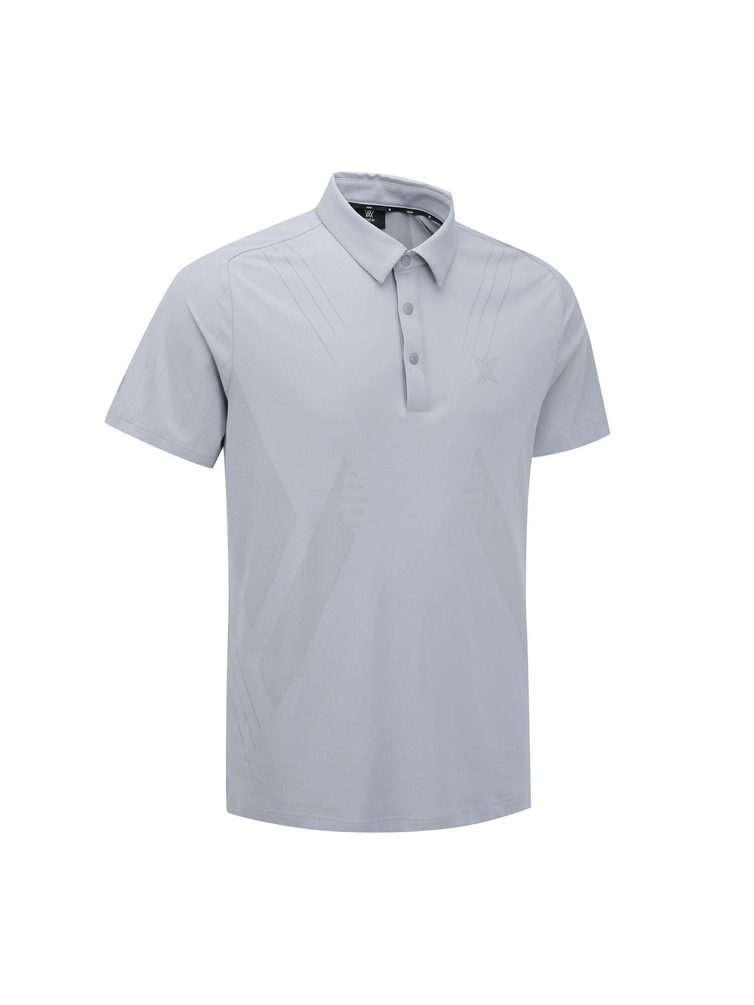 MEN SM BLACK FINISH JACQUARD SHORT T-SHIRT