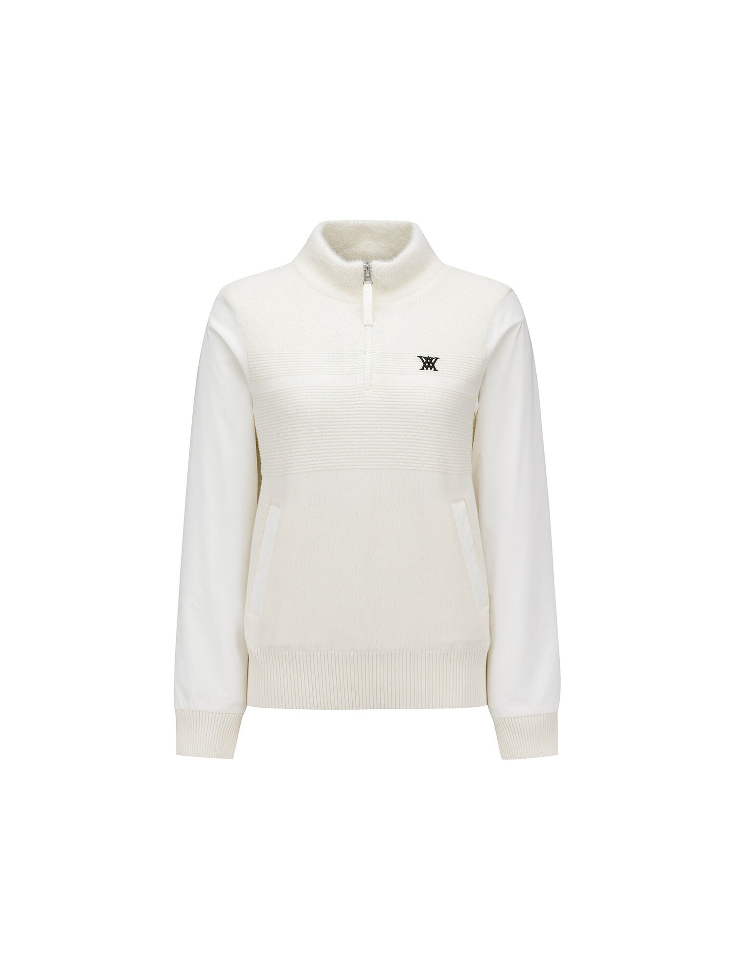 WOMEN WI HALF ZIP SWEATER