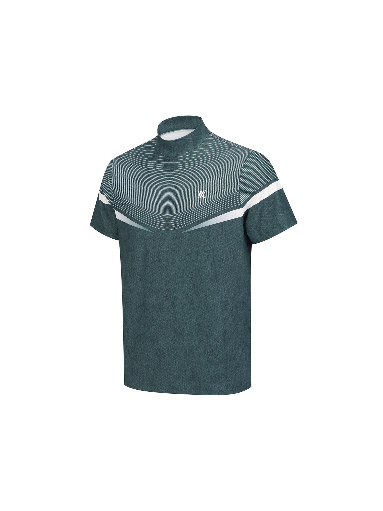 MEN MOCK NECK SHORT SLEEVE T-SHIRT