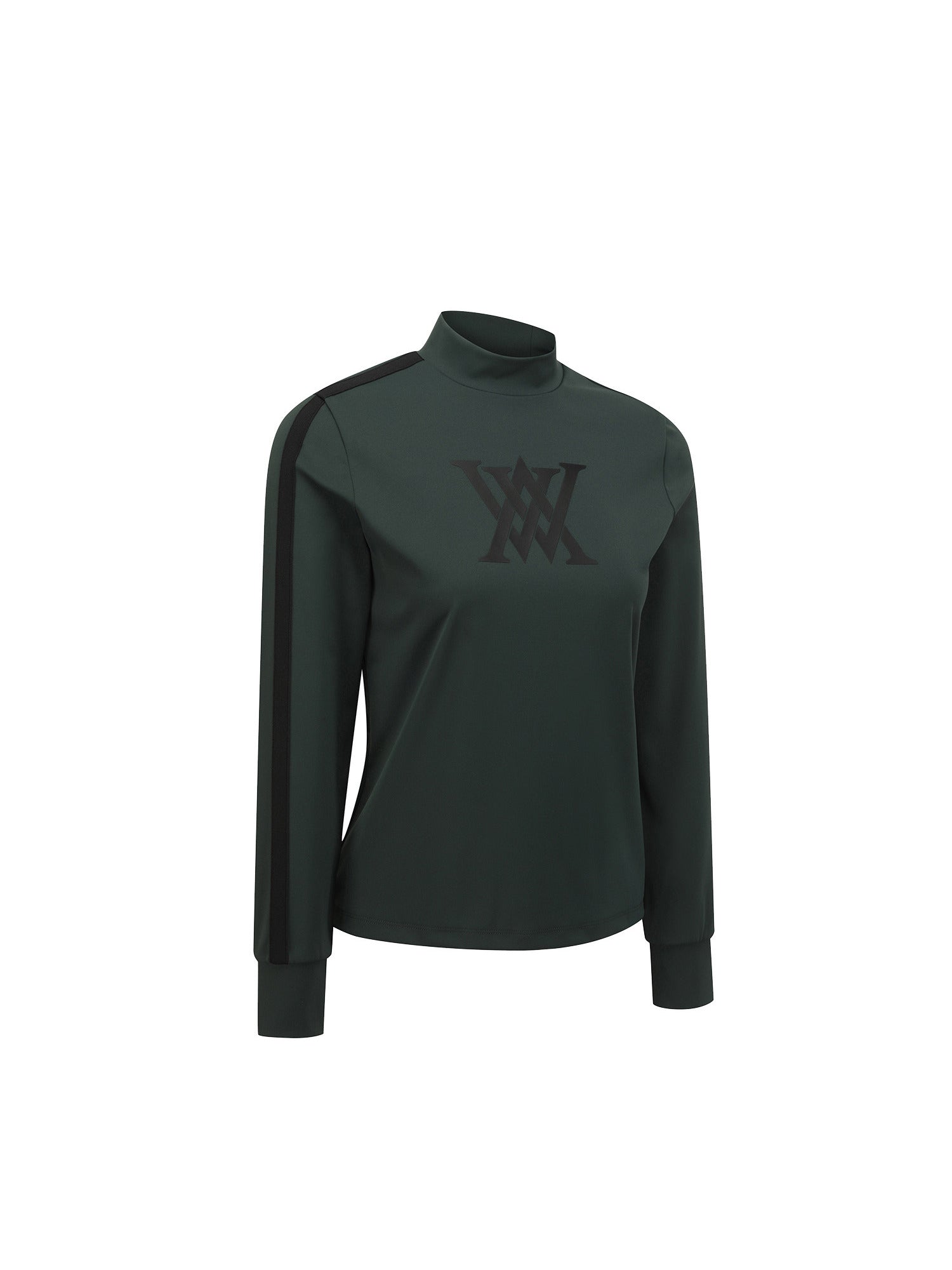 WOMEN LINE POINT MOCK NECK T-SHIRT