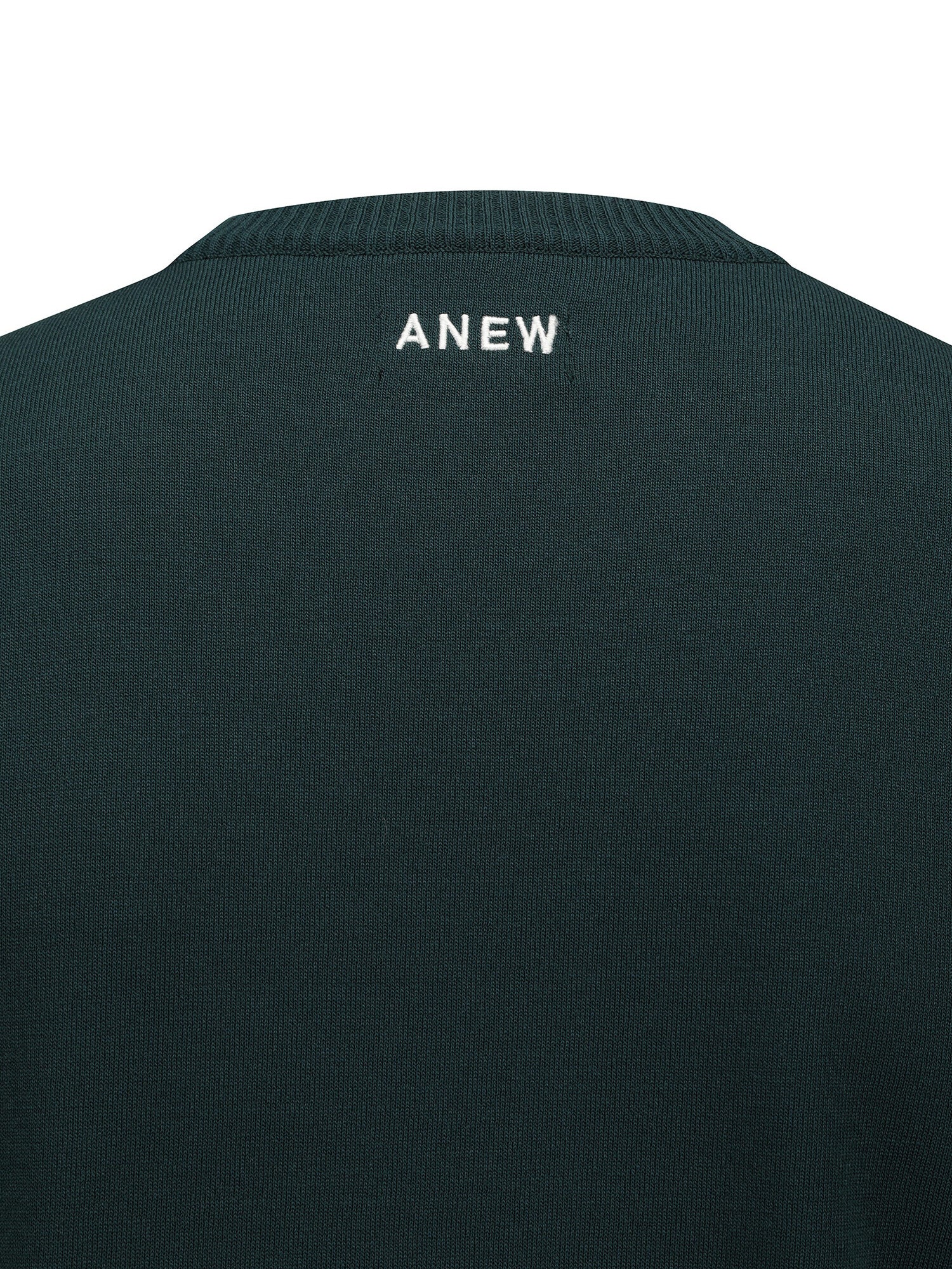 MEN LINE BLOCKED ROUND SWEATER