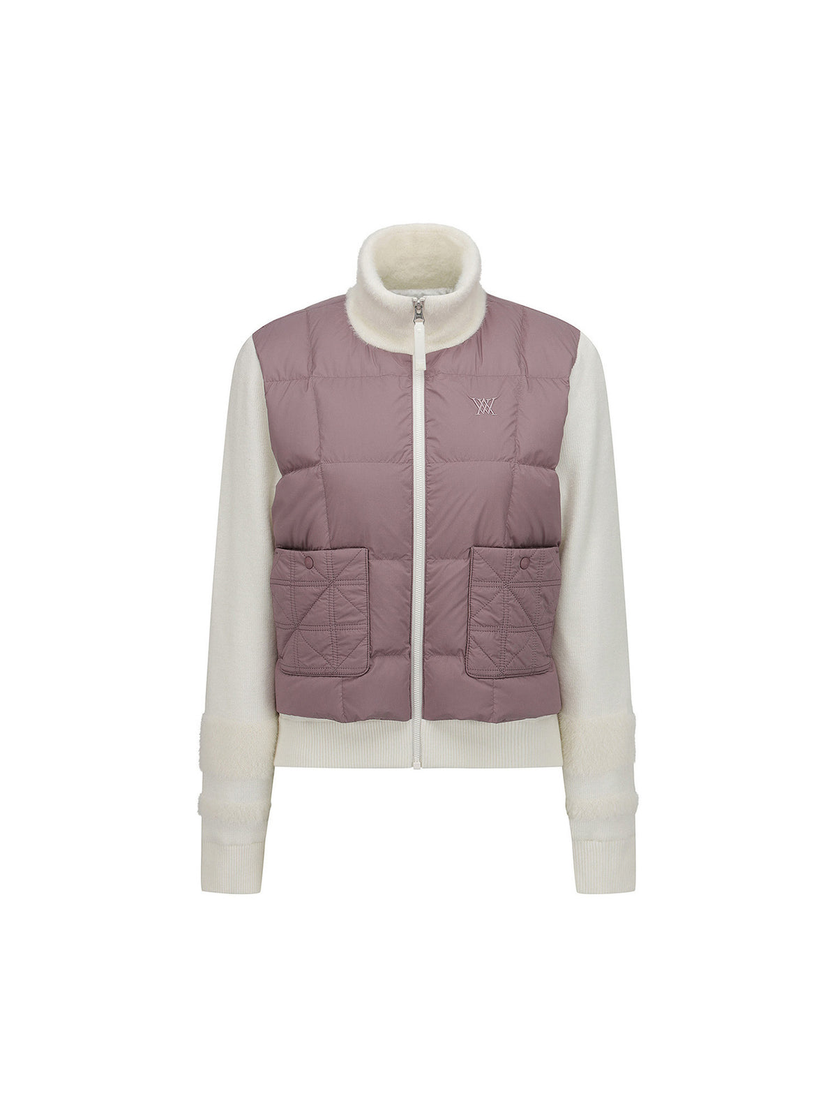 WOMEN WI HYBRID HIGH NECK DOWN JACKET
