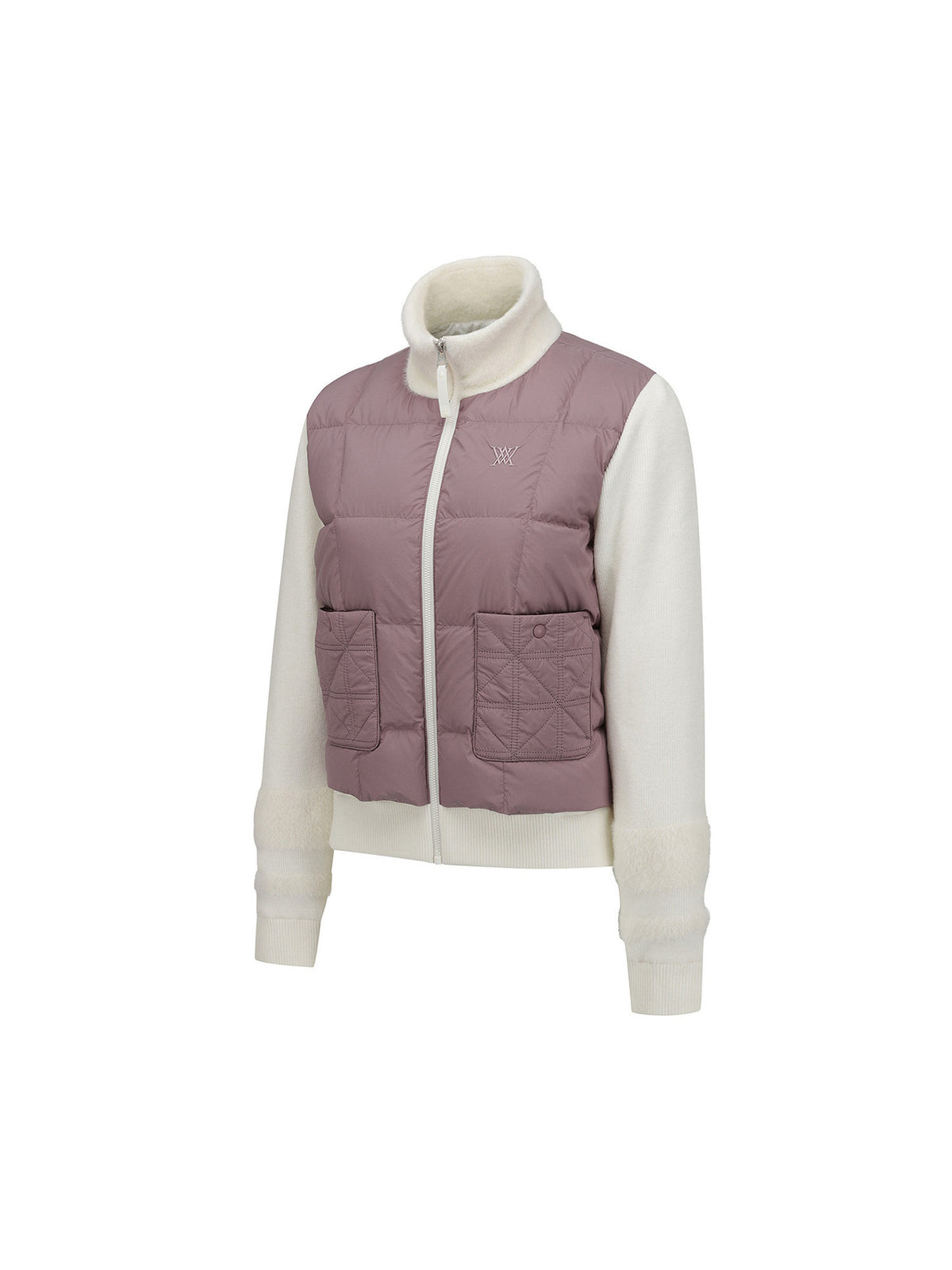WOMEN WI HYBRID HIGH NECK DOWN JACKET
