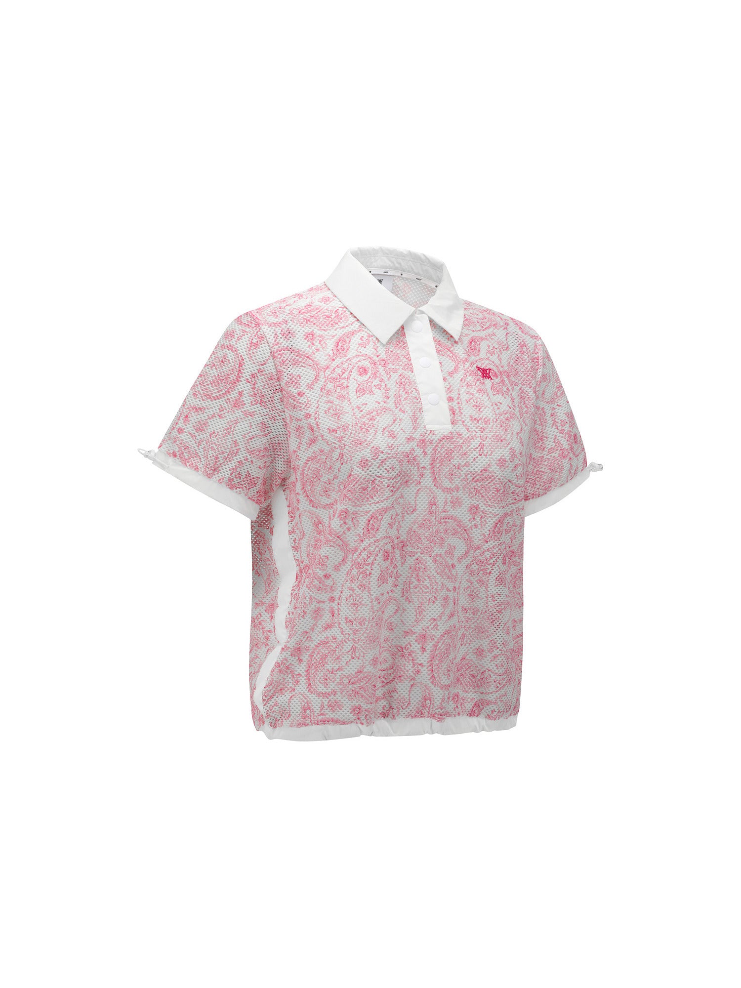 WOMEN PAISLEY MESH T-SHIRT