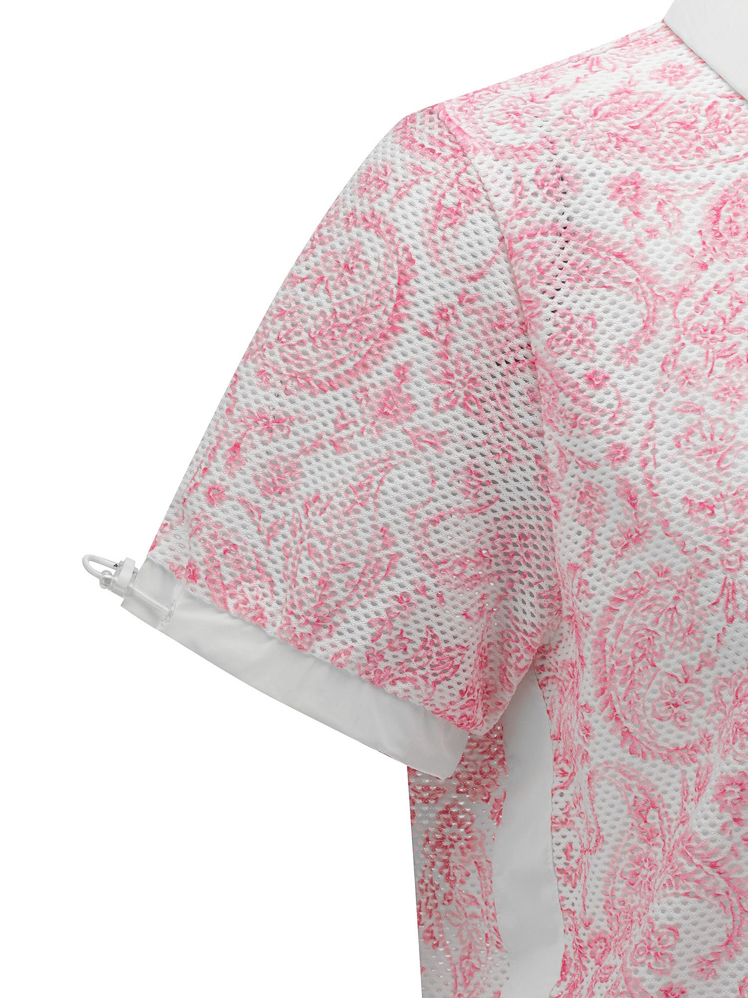WOMEN PAISLEY MESH T-SHIRT
