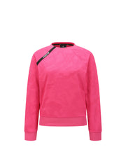 WOMEN SP CAMO JACQUARD SWEATSHIRT