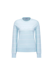 WOMEN STRIPE ROUND SWEATER