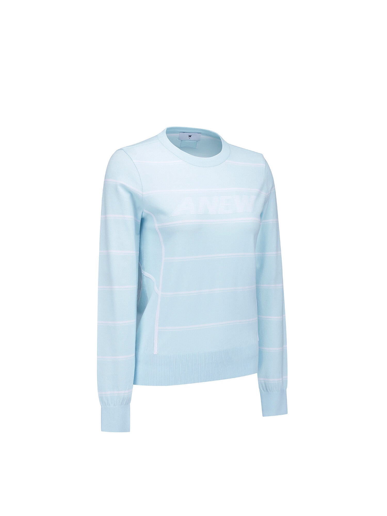 WOMEN STRIPE ROUND SWEATER