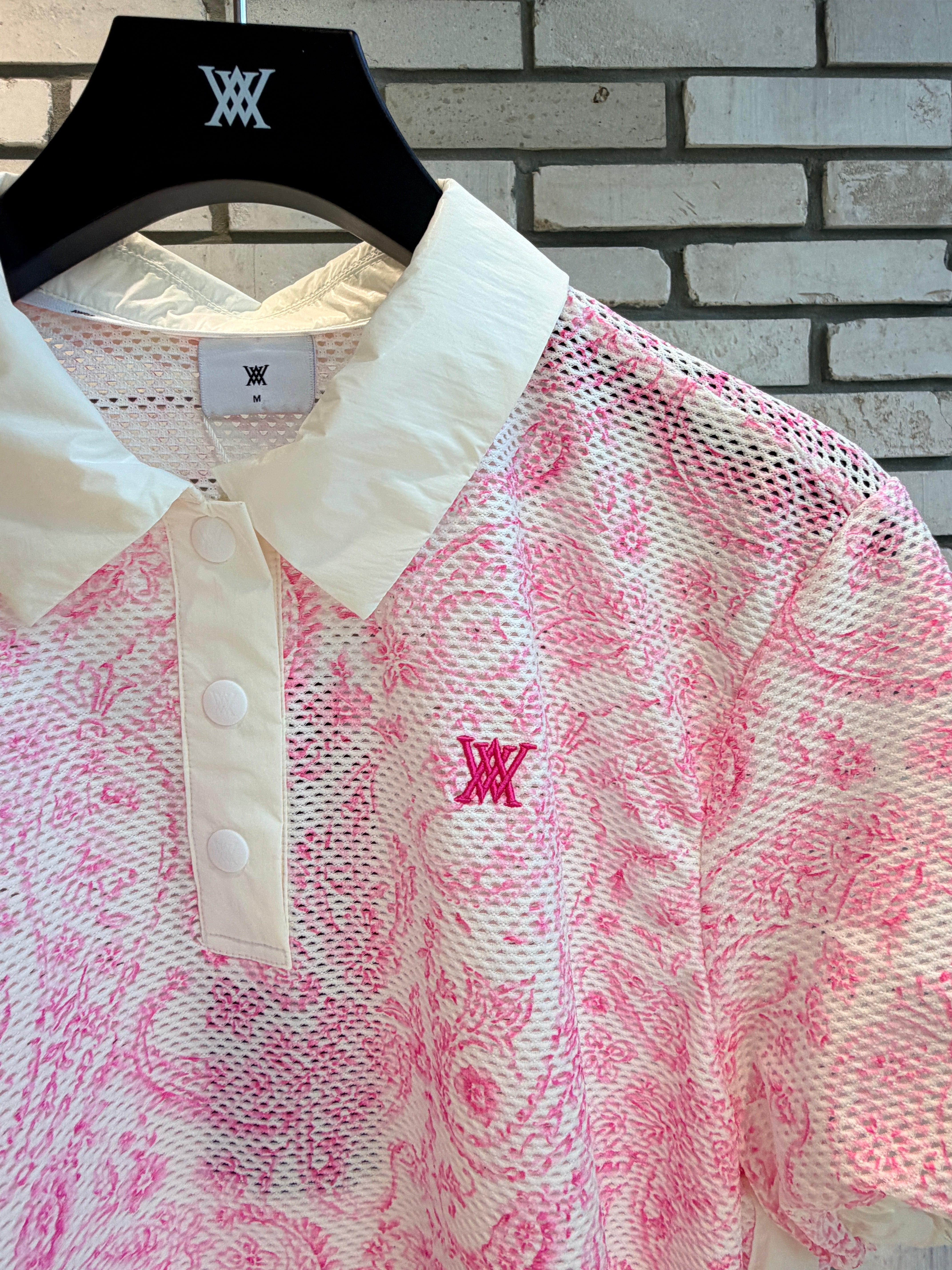 WOMEN PAISLEY MESH T-SHIRT